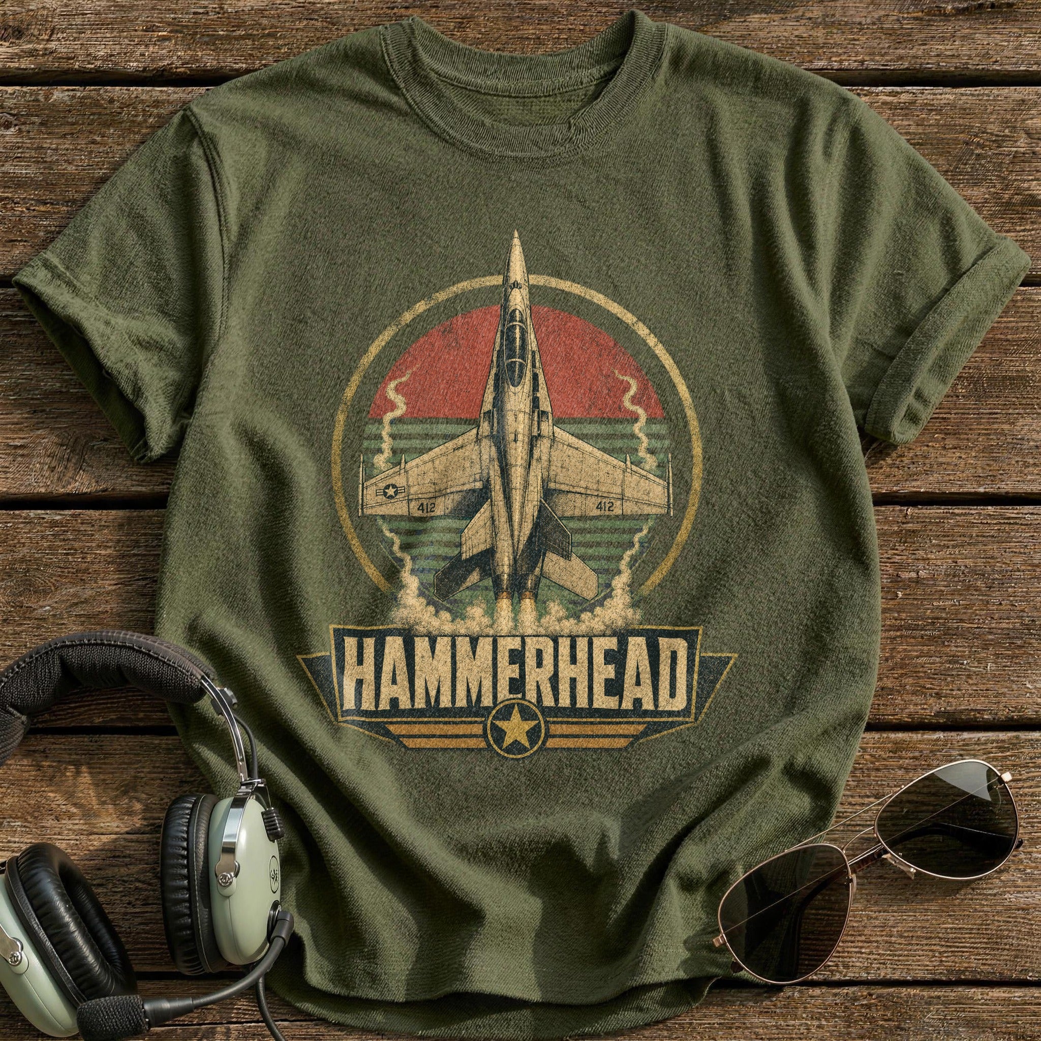 Hammerhead T-Shirt - Military Green