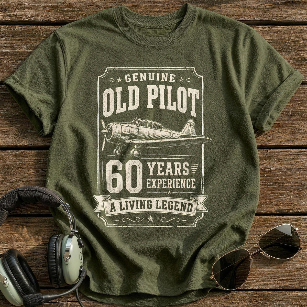60 Living Legend T-Shirt - Military Green