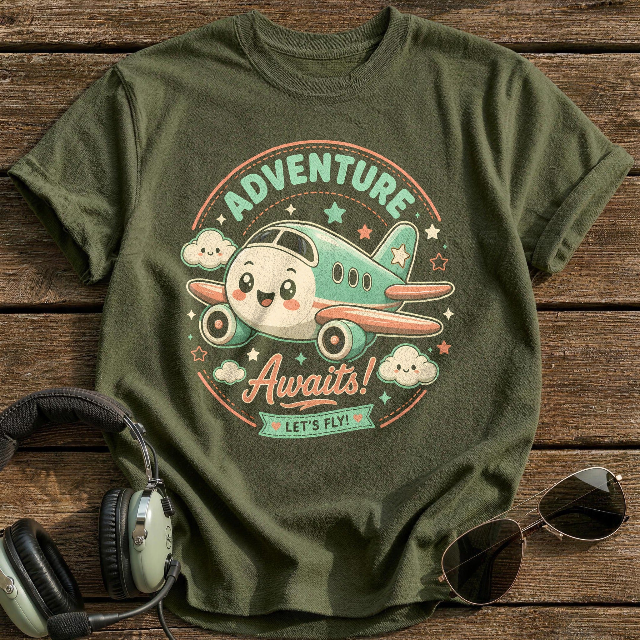 Adventure Awaits - Military Green