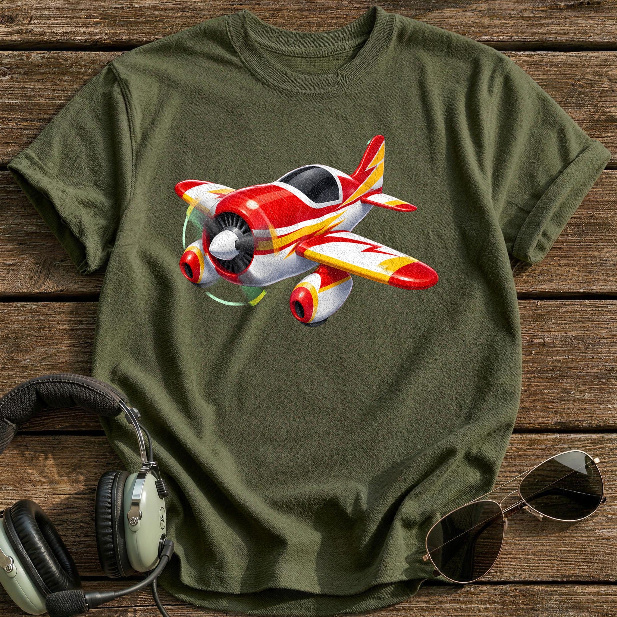 Aerobatic 64 T-Shirt - Military Green