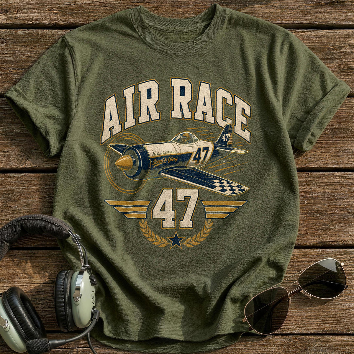 Air Race Sports 79 T-Shirt - Military Green