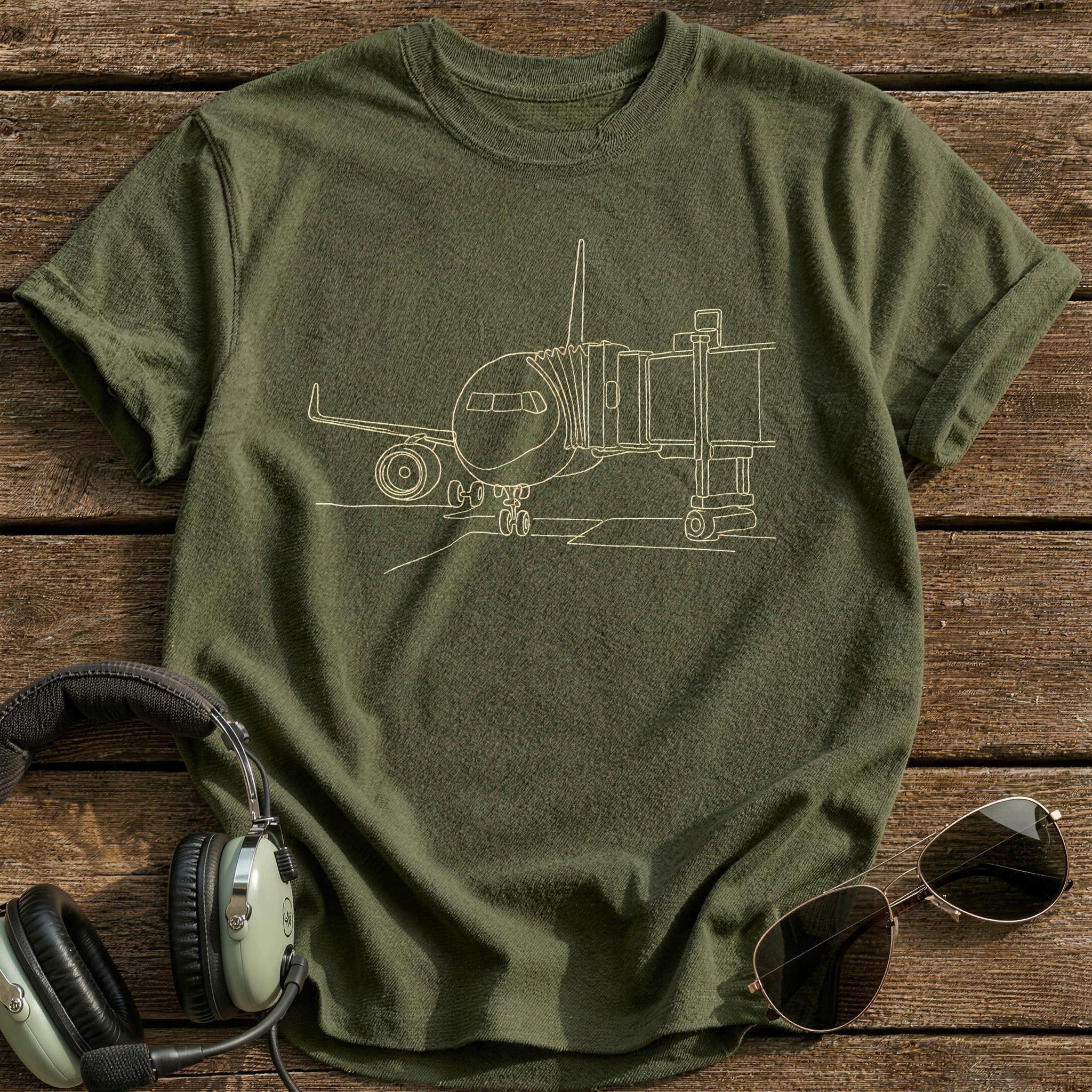 Airliner Gate 31 T-Shirt - Military Green