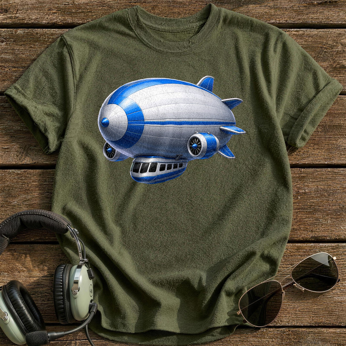 Airship 35 T-Shirt - Military Green