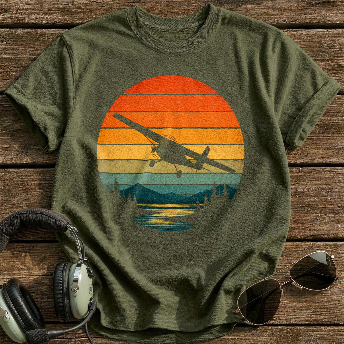 Alpine Descent T-Shirt - Military Green