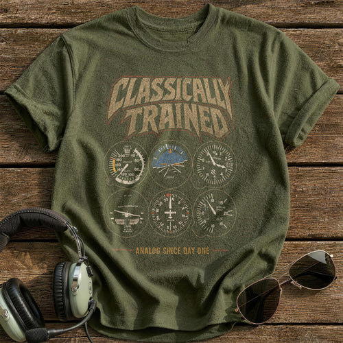 Analog Since Day One T-Shirt - Military Green