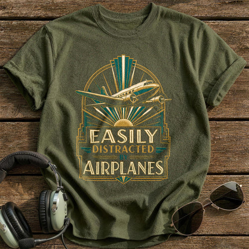 Art Deco Airliner 91 - Military Green
