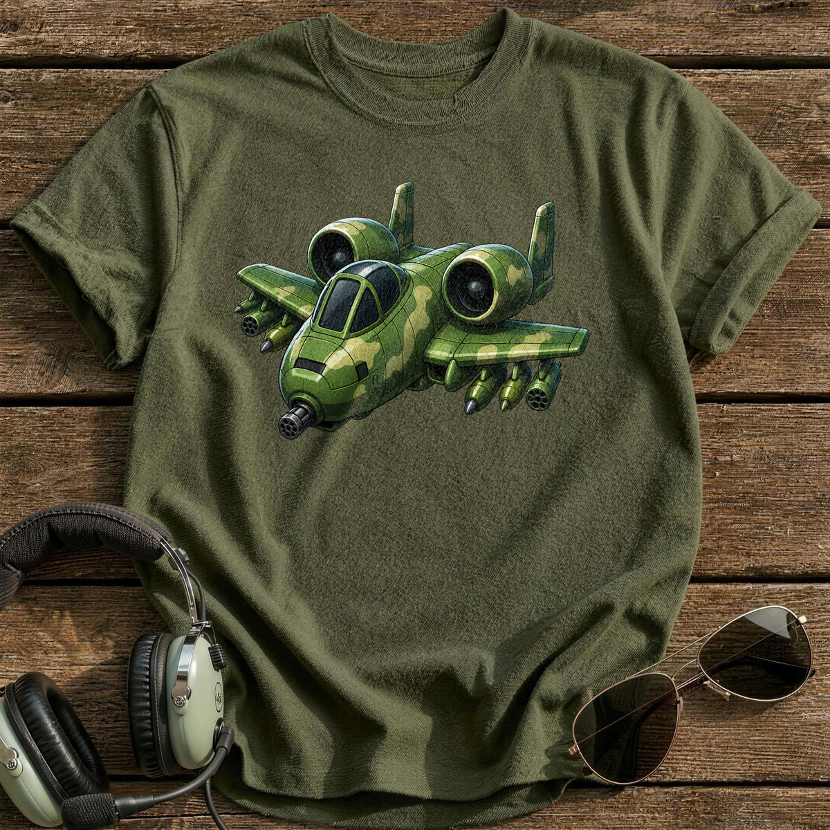 Attack Jet 40 T-Shirt - Military Green