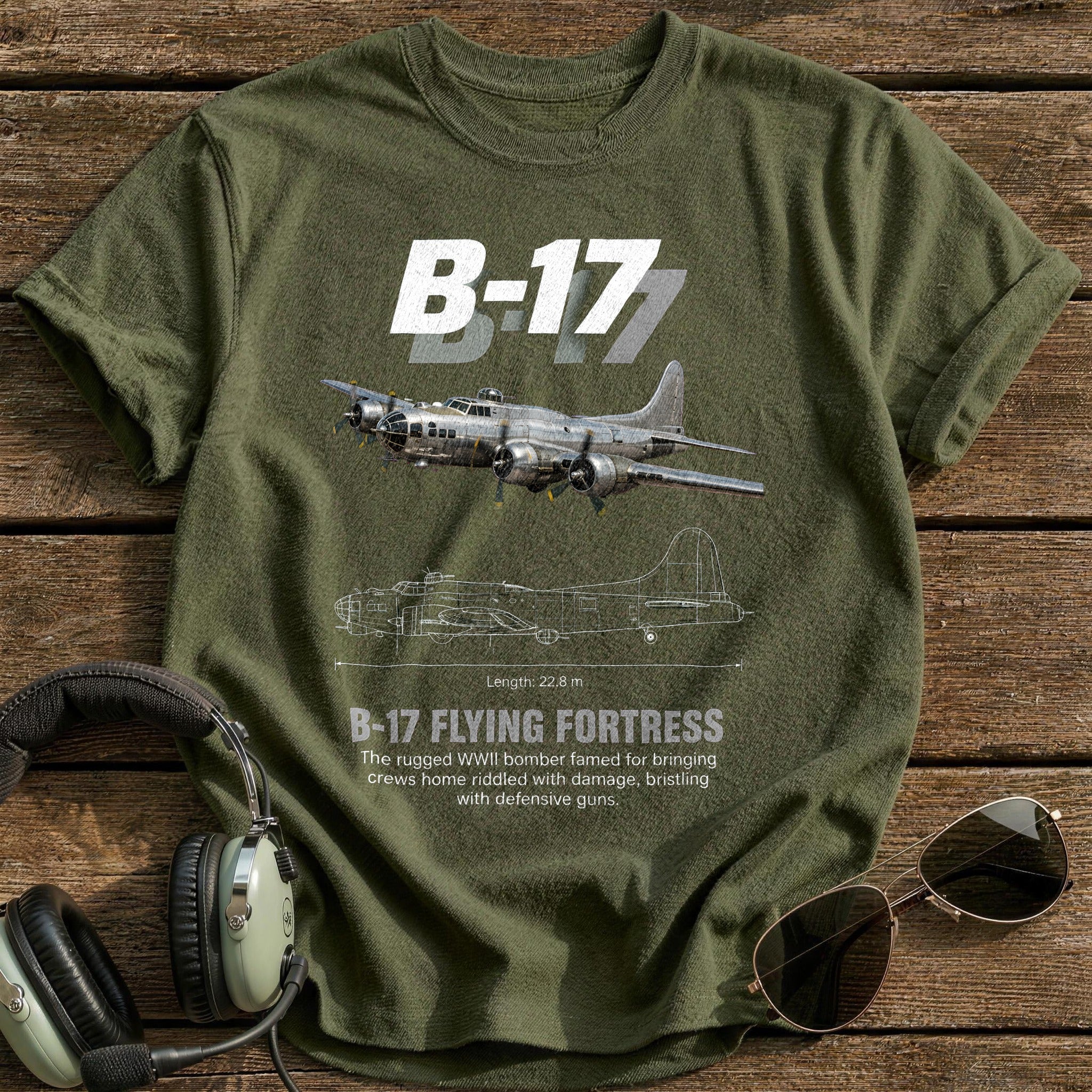 B17 93 T-Shirt - Military Green
