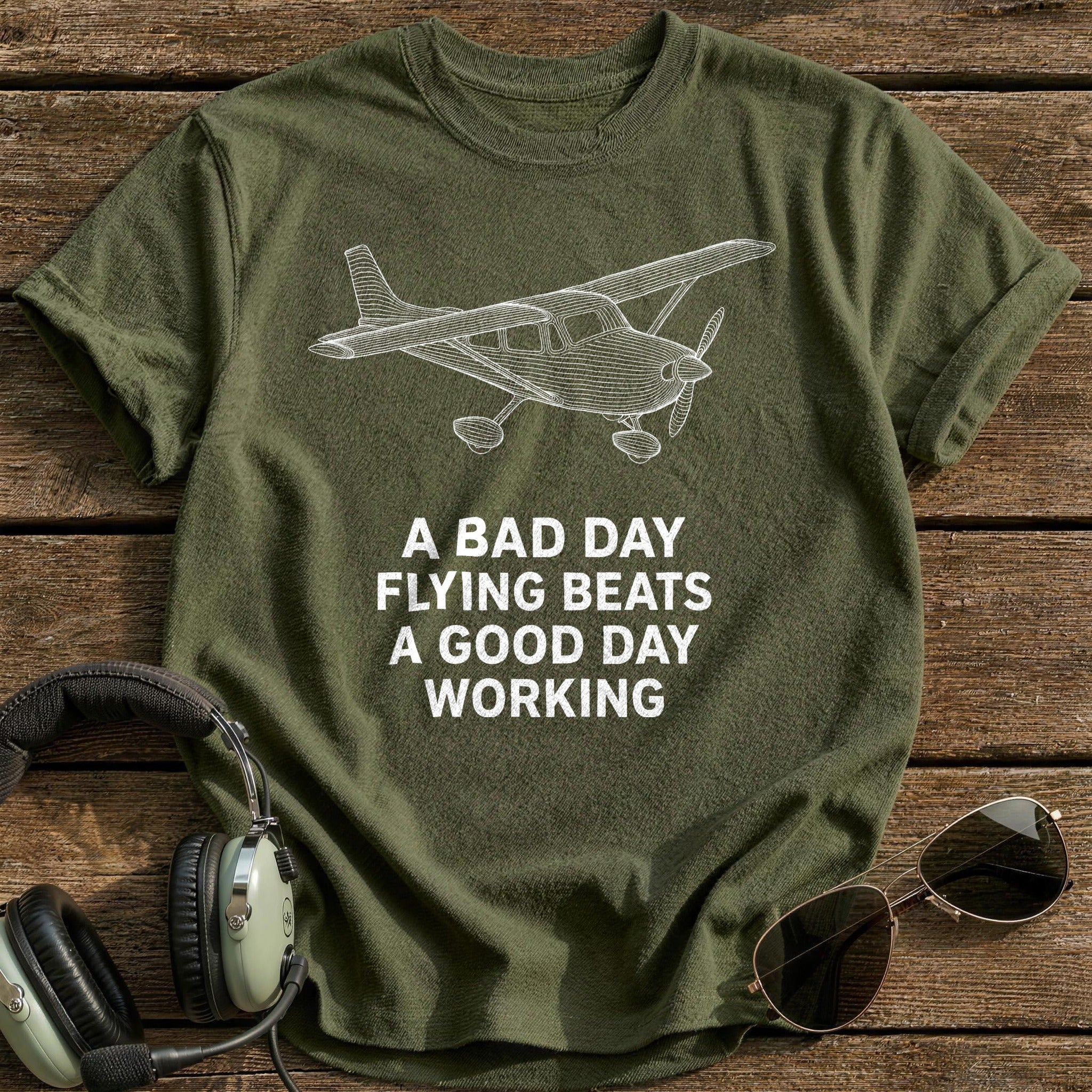 Bad Day Flying 23 T-Shirt - Military Green
