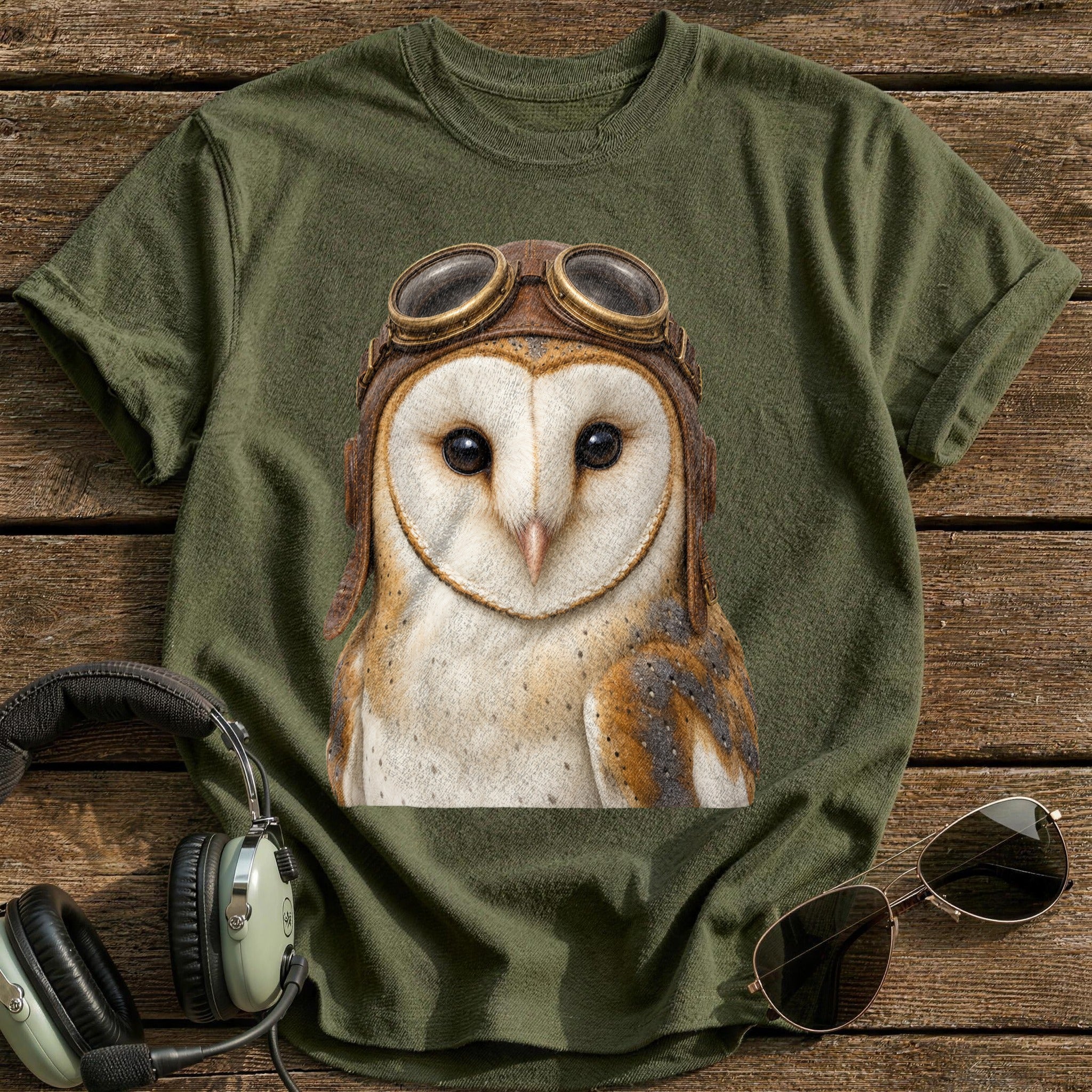 Barn Owl Aviator - Military Green