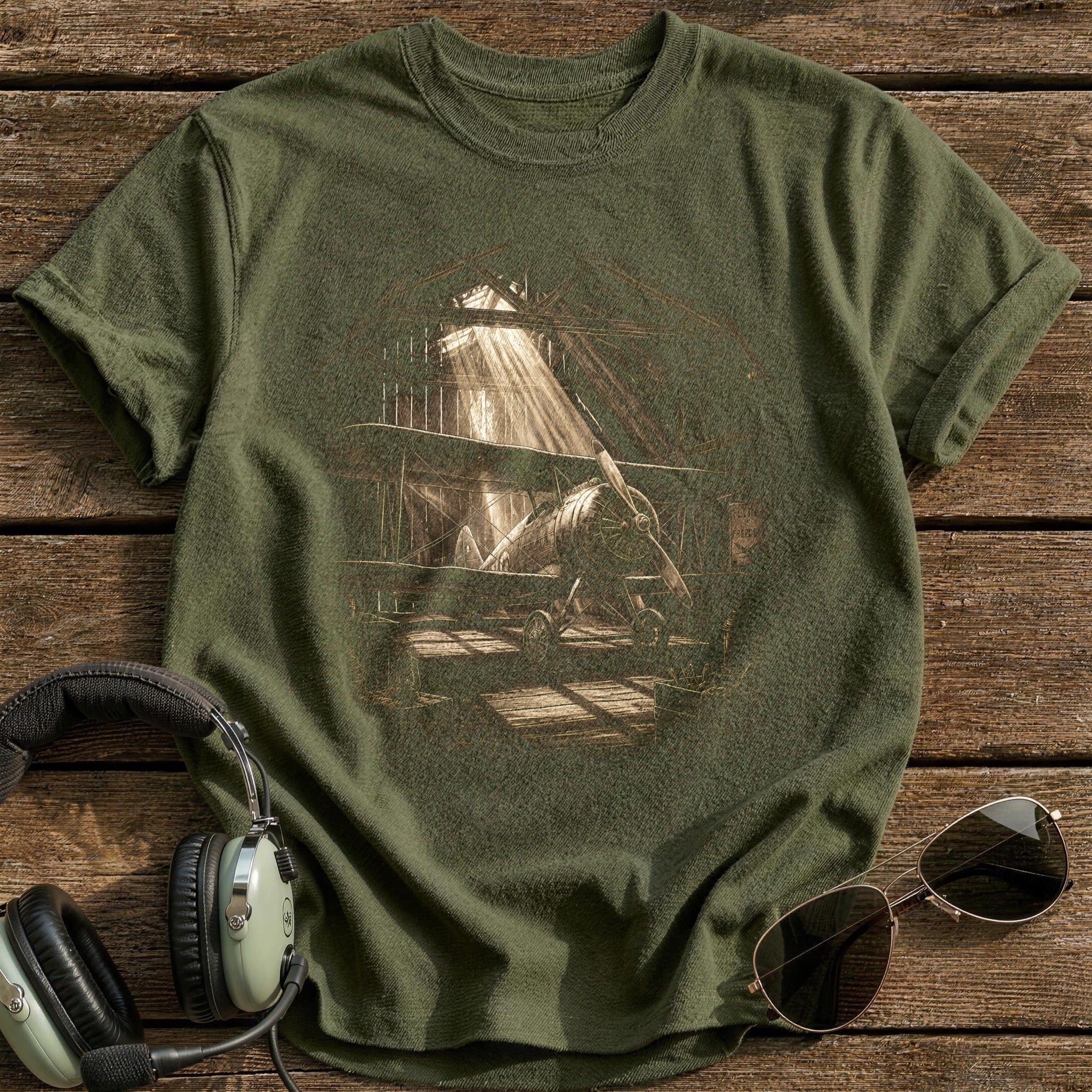 Biplane Hangar 20 - Military Green