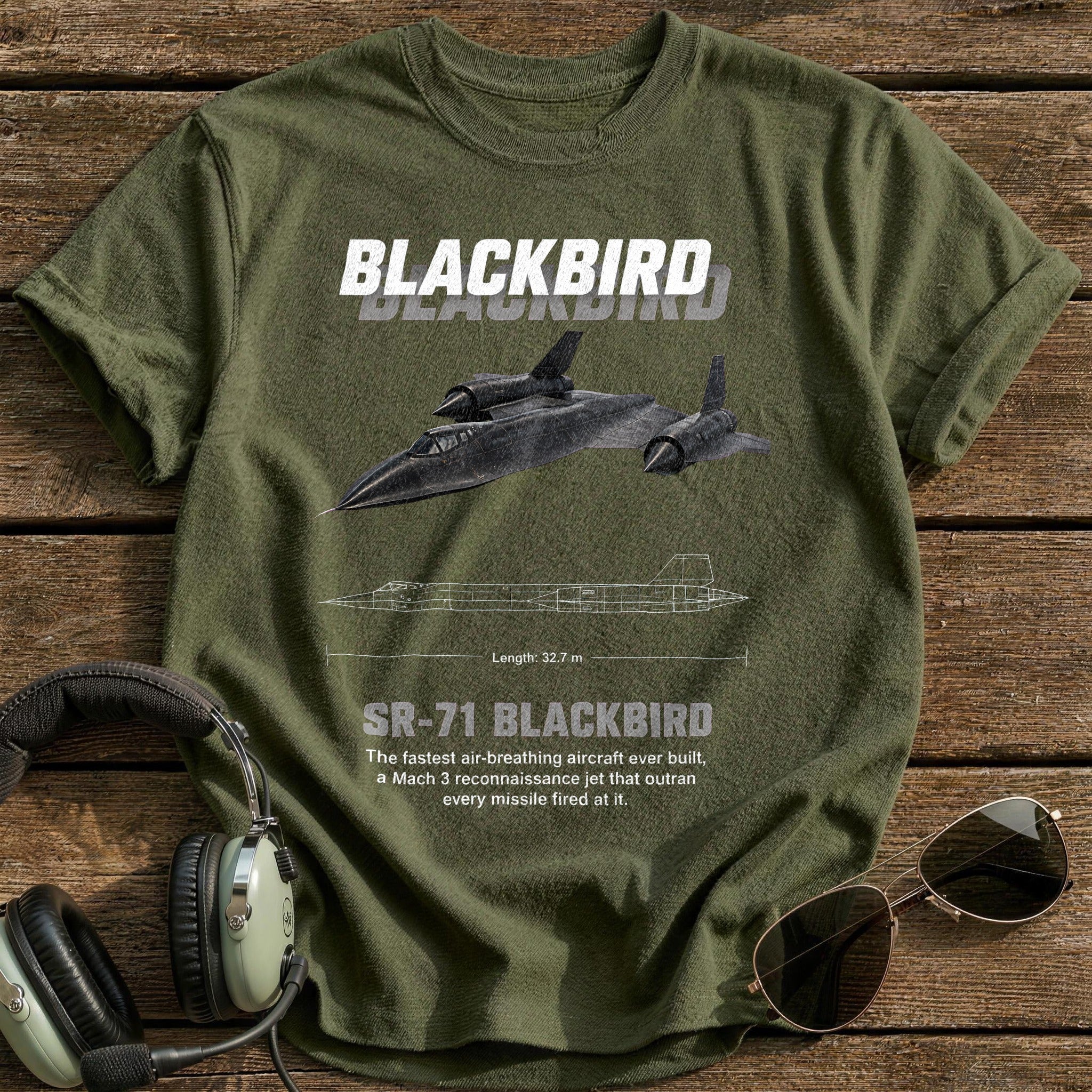 Blackbird 97 T-Shirt - Military Green