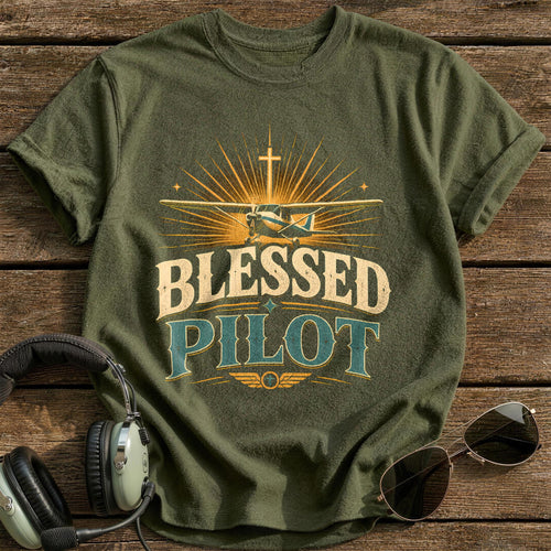 Blessed Pilot - Military Green