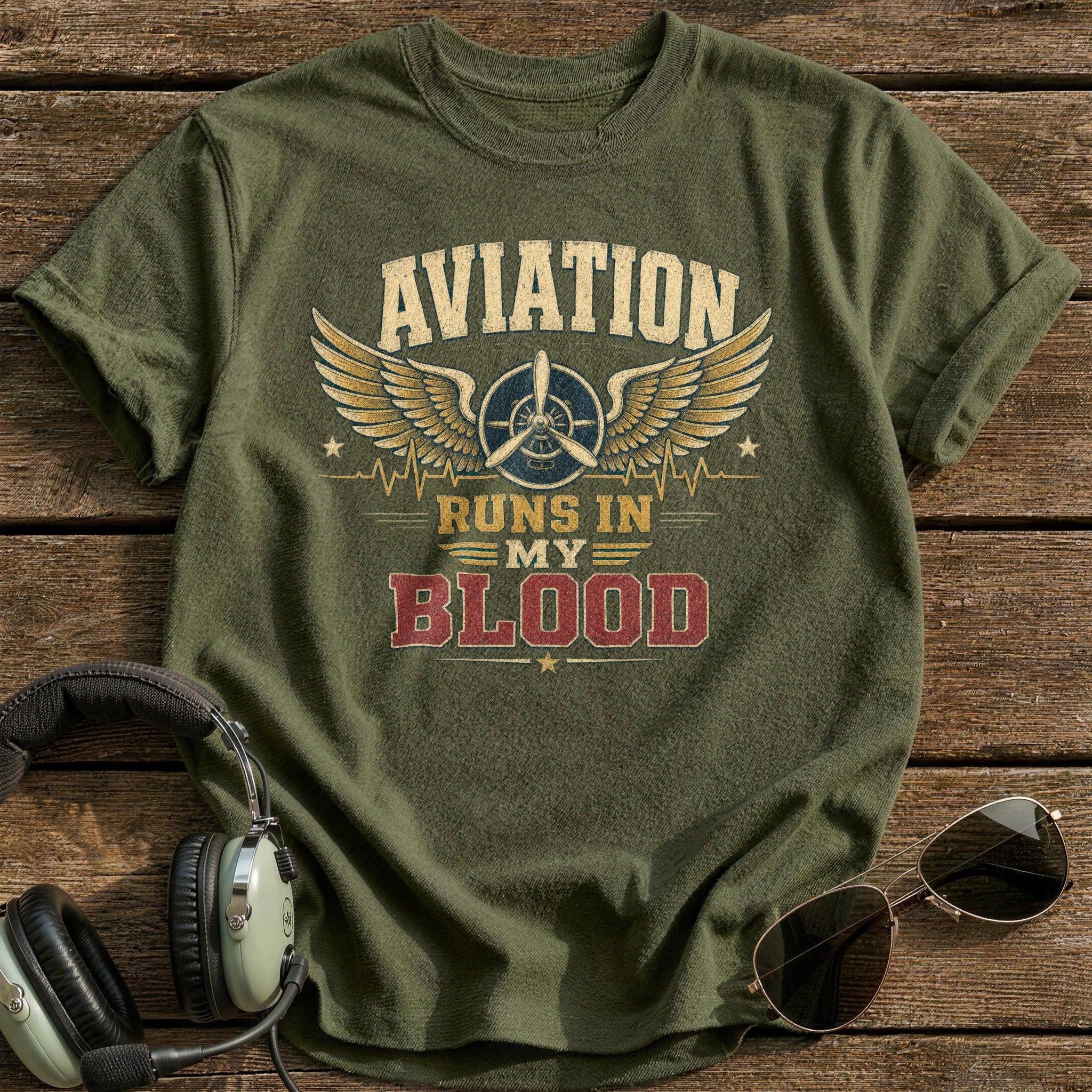 Blood And Throttle - Military Green