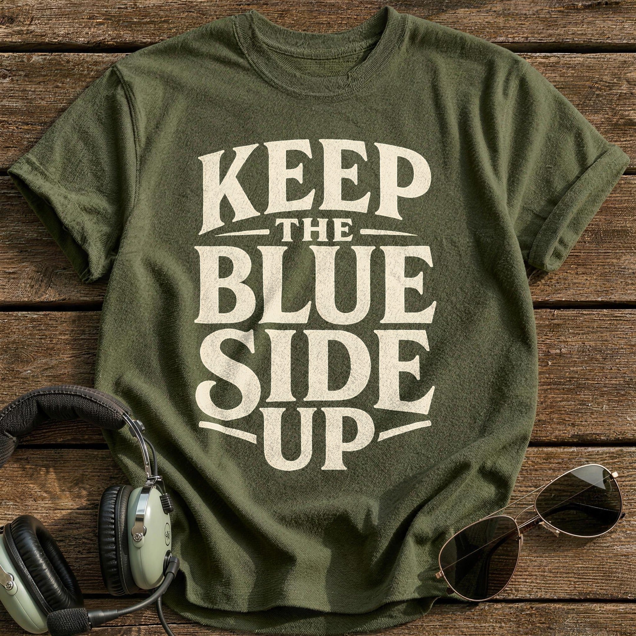 Blue Side Ascending - Military Green