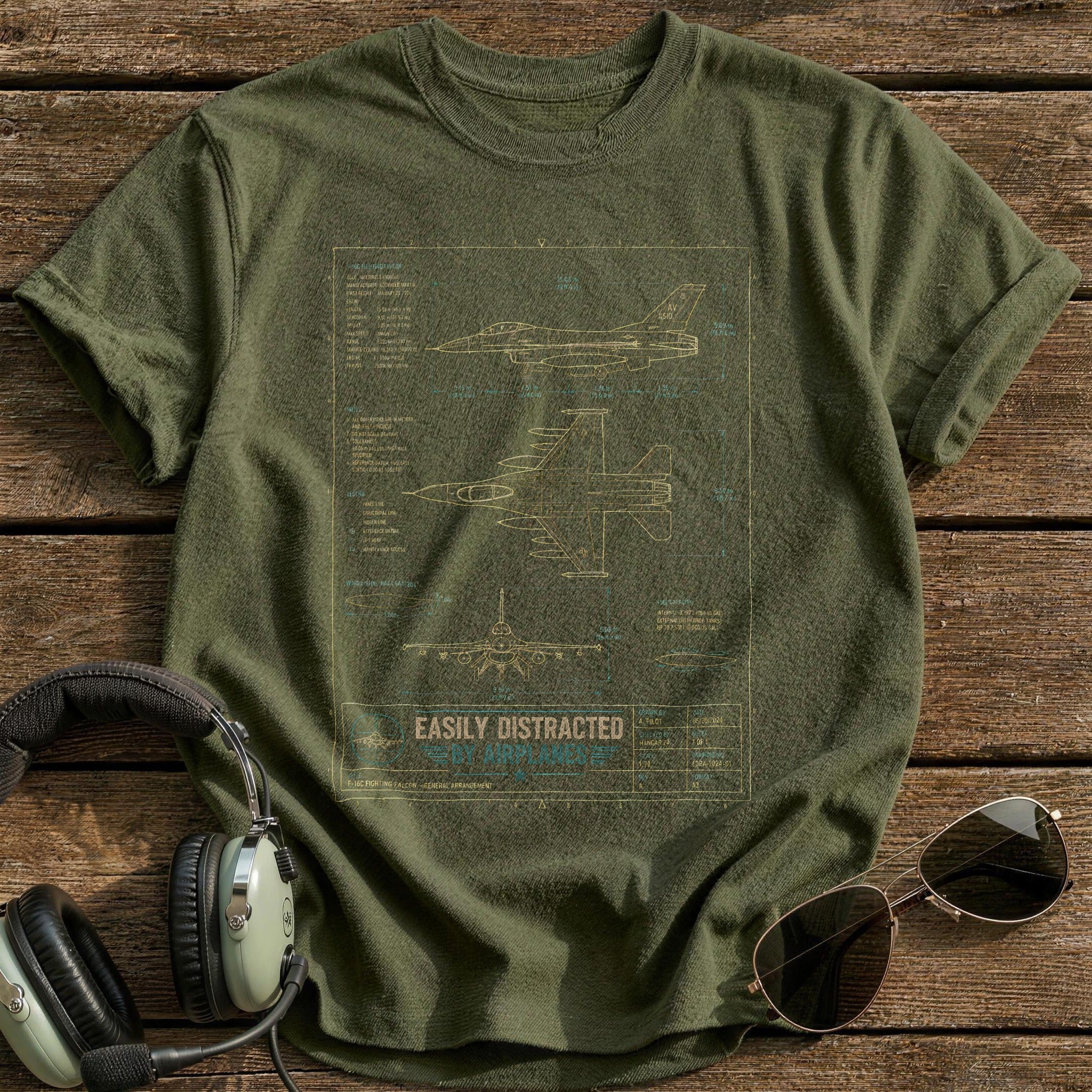 Blueprint Fighter 25 - Military Green