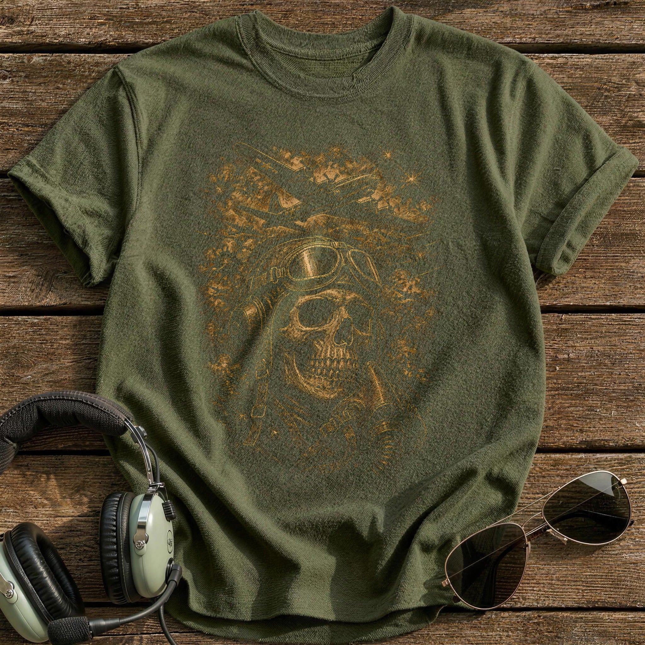 Bomber Formation 59 T-Shirt - Military Green