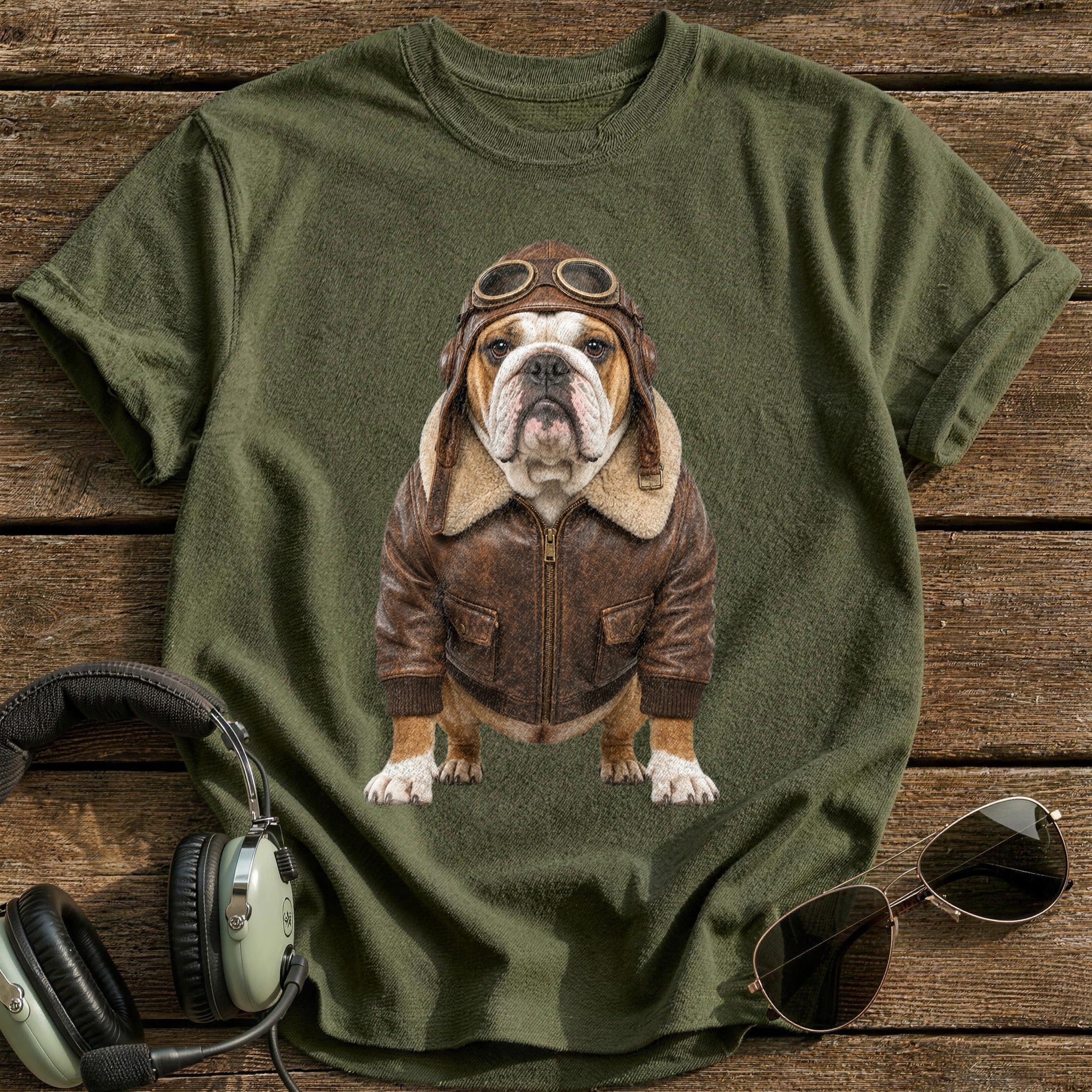 Bulldog Pilot - Military Green
