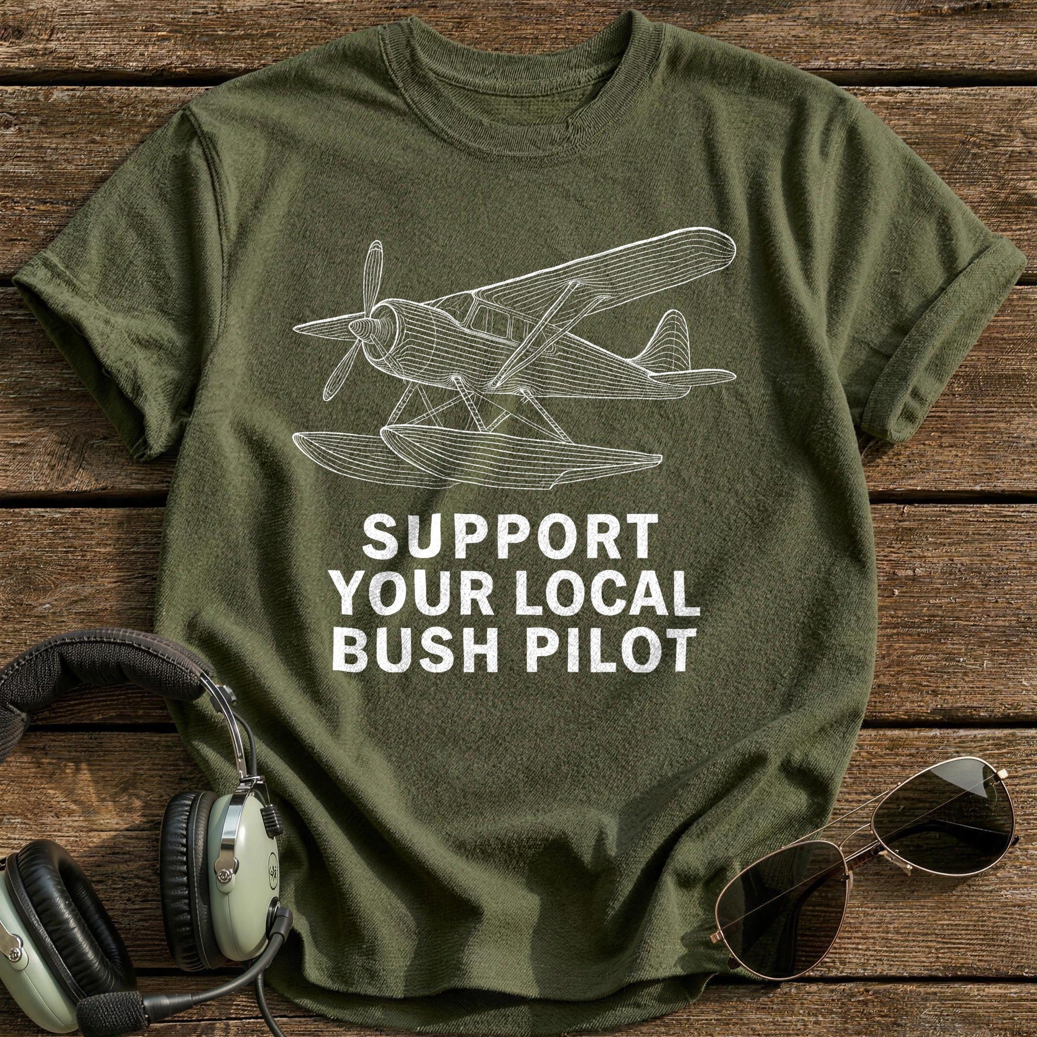 Bush Pilot 97 T-Shirt - Military Green
