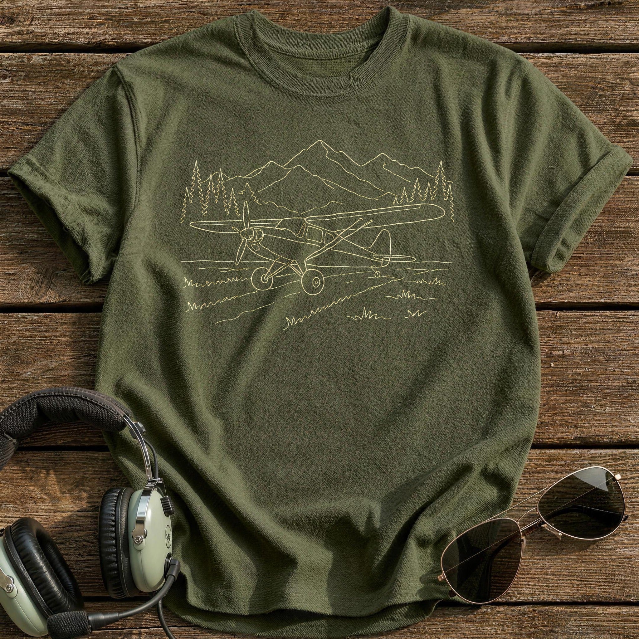 Bush Plane 28 T-Shirt - Military Green
