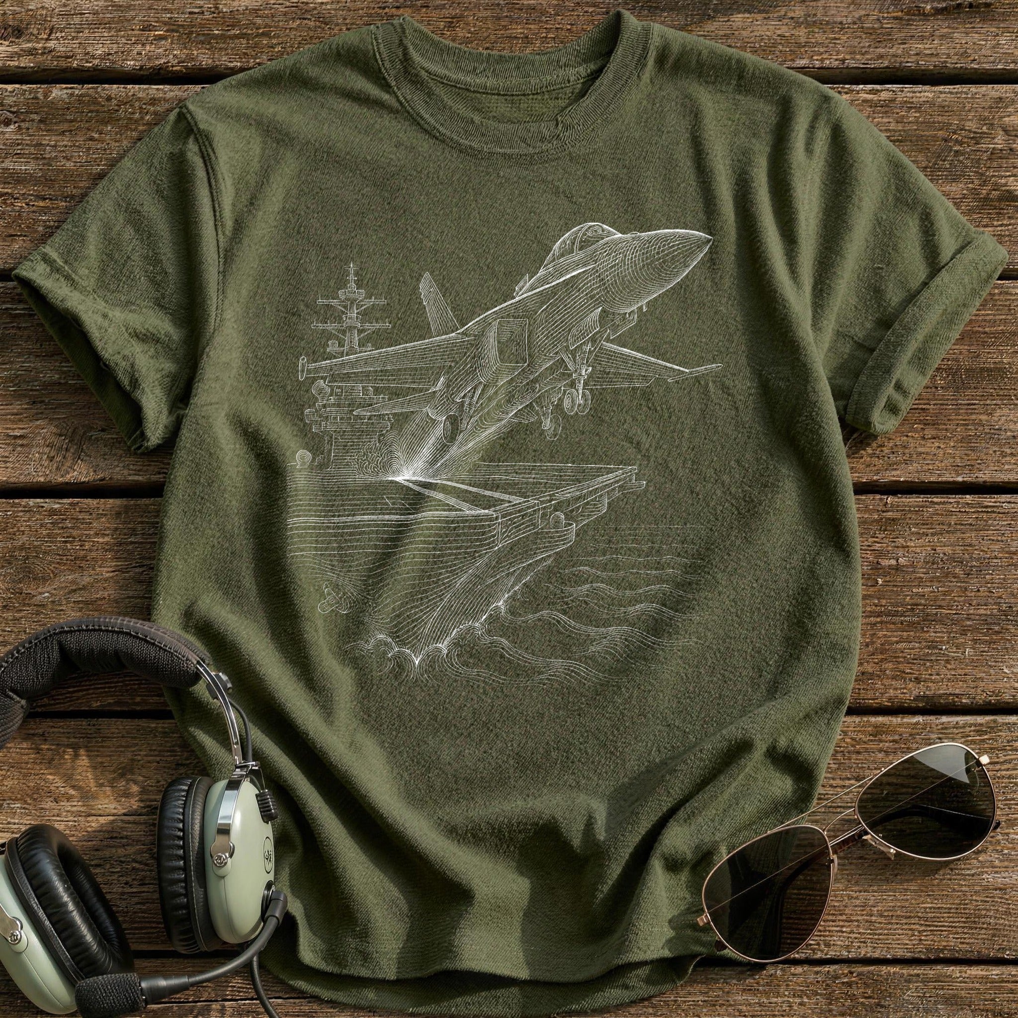 Carrier Launch 50 T-Shirt - Military Green