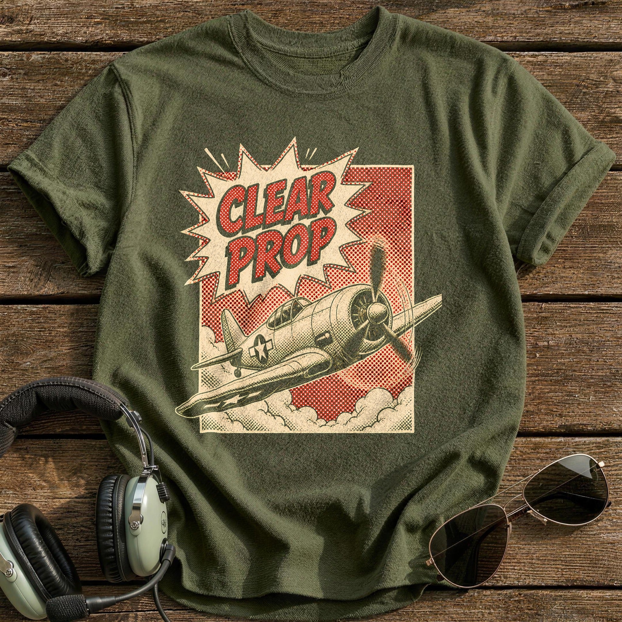 Clear Prop Comic 60 T-Shirt - Military Green