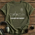 Cleared For Takeoff 44 T-Shirt - Military Green