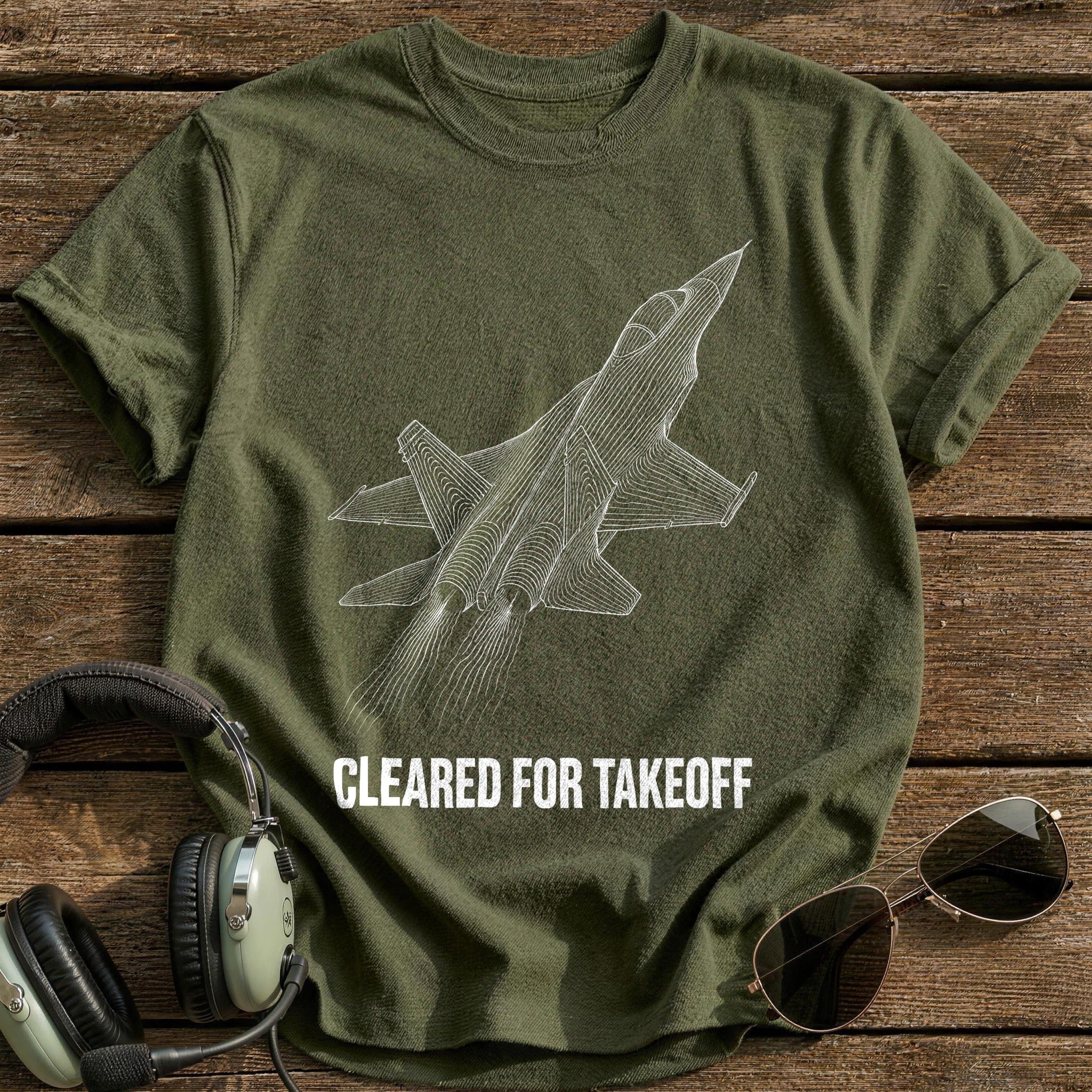 Cleared Takeoff 31 T-Shirt - Military Green