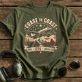 Coast To Coast Since 1776 T-Shirt - Military Green