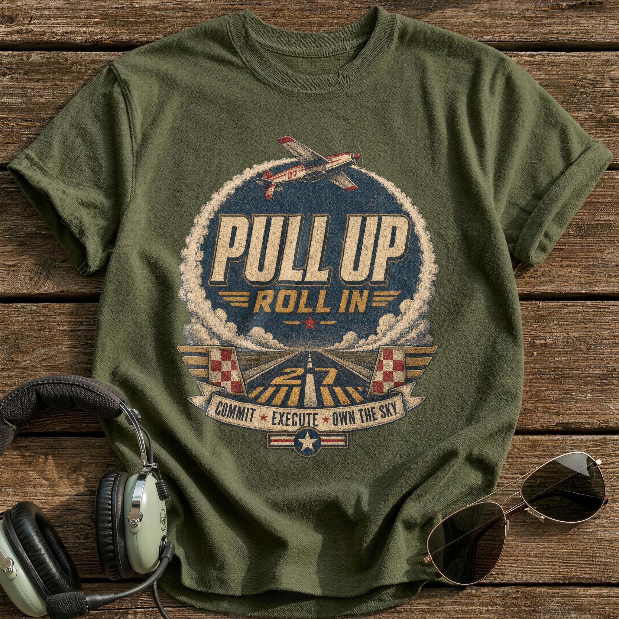 Commit Execute Own T-Shirt - Military Green