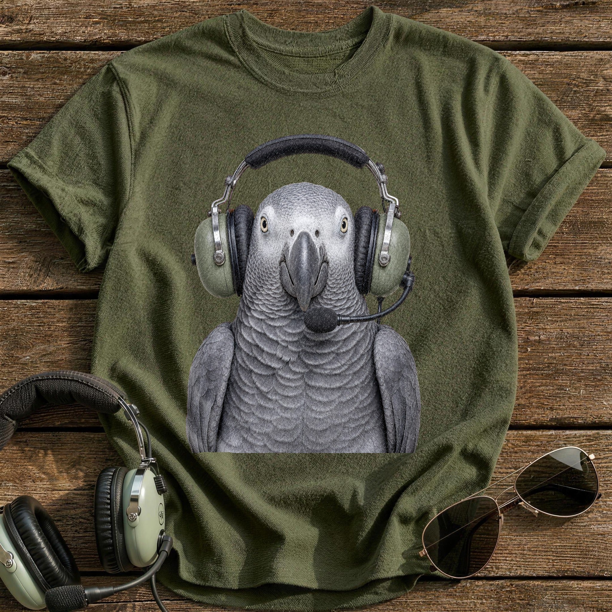 Comms on the Frequency T-Shirt - Military Green