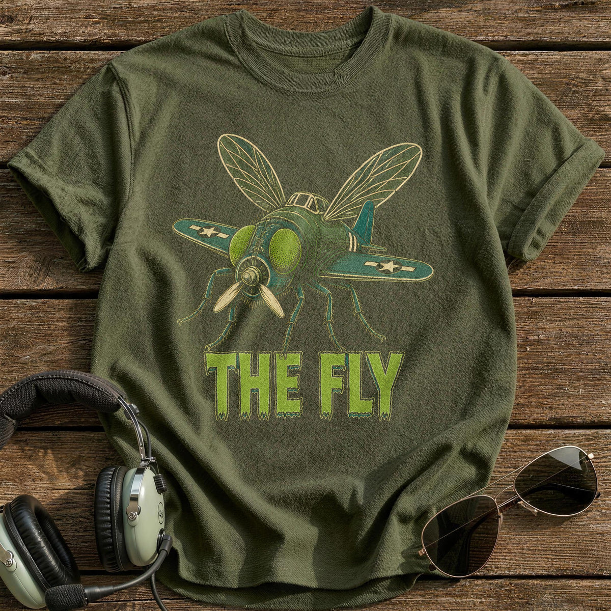 Compound Eyes Climb T-Shirt - Military Green