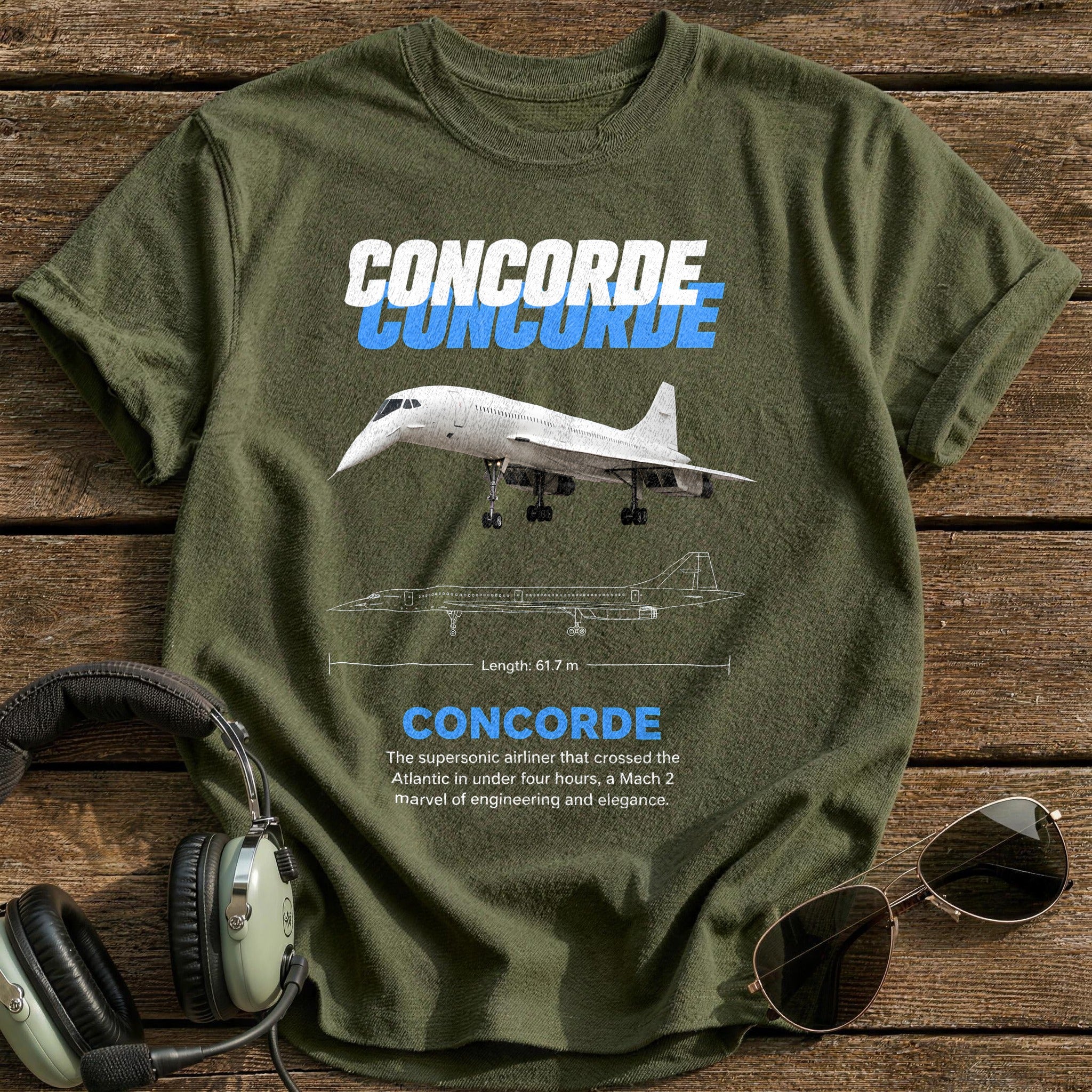 Concorde 87 T-Shirt - Military Green