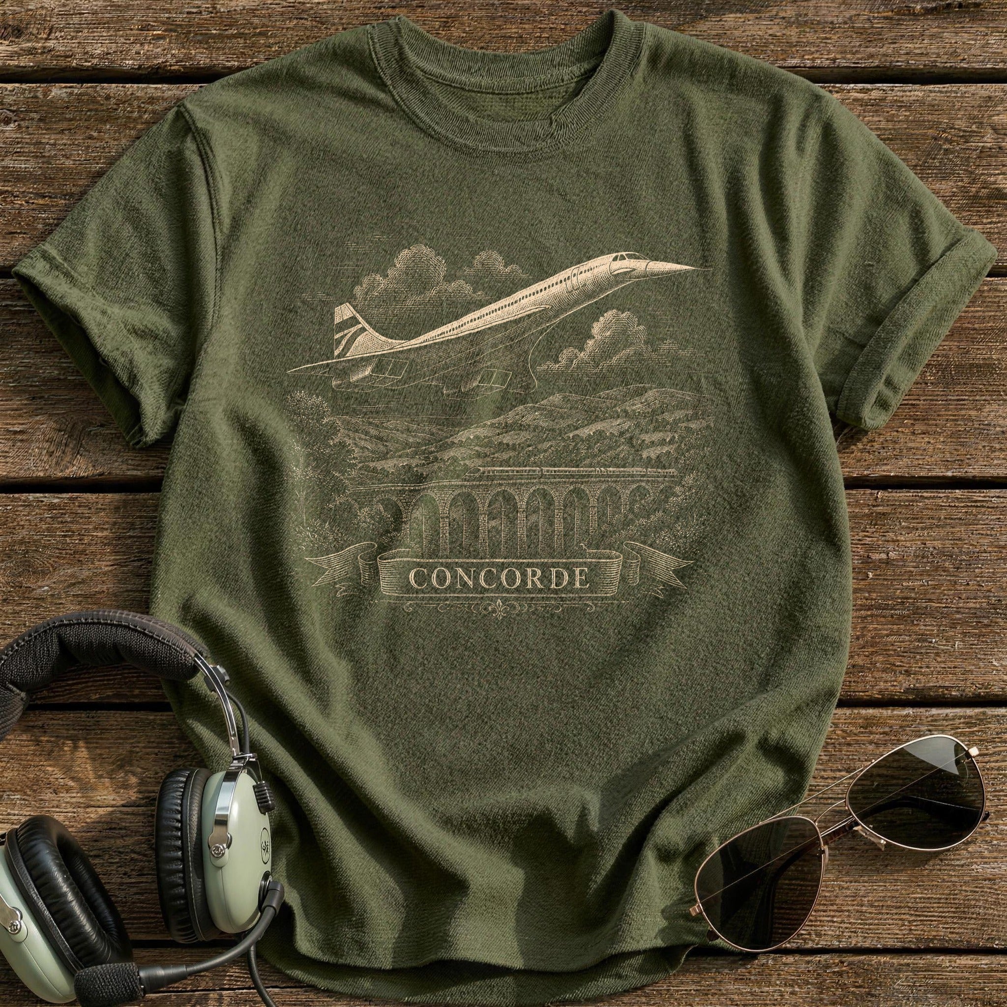 Concorde Provence Plaque T-Shirt - Military Green