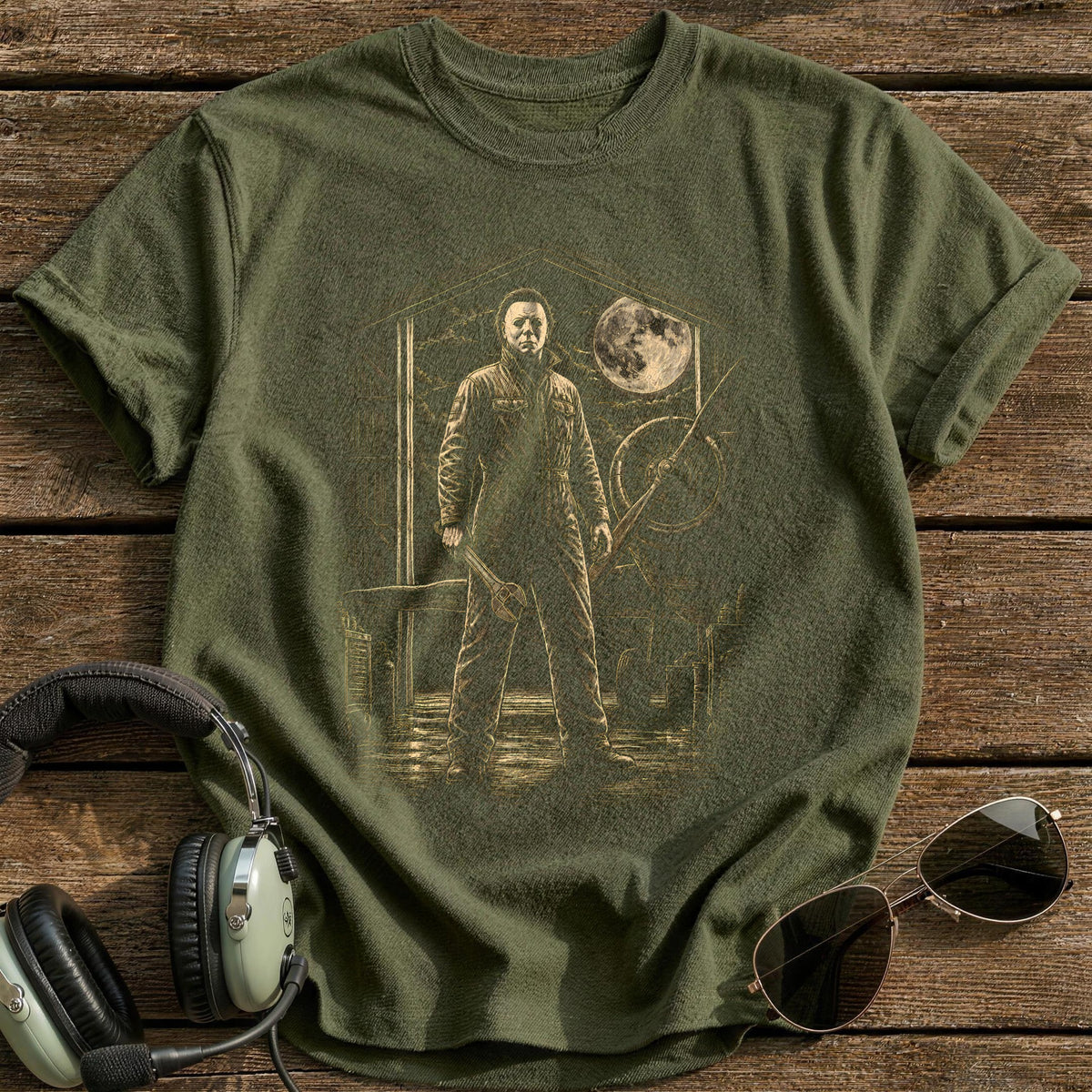 Coverall Scene 27 T-Shirt - Military Green