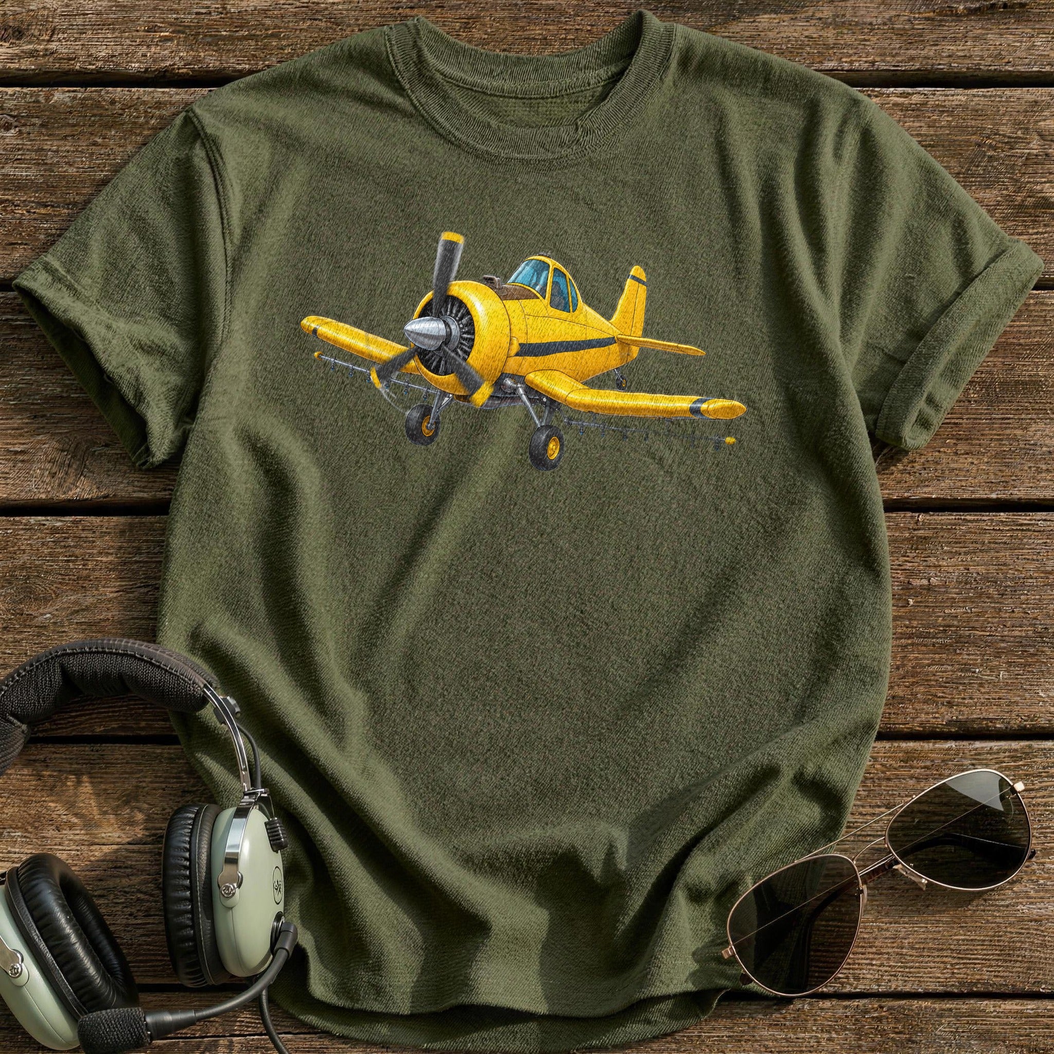 Crop Run Yellow - Military Green