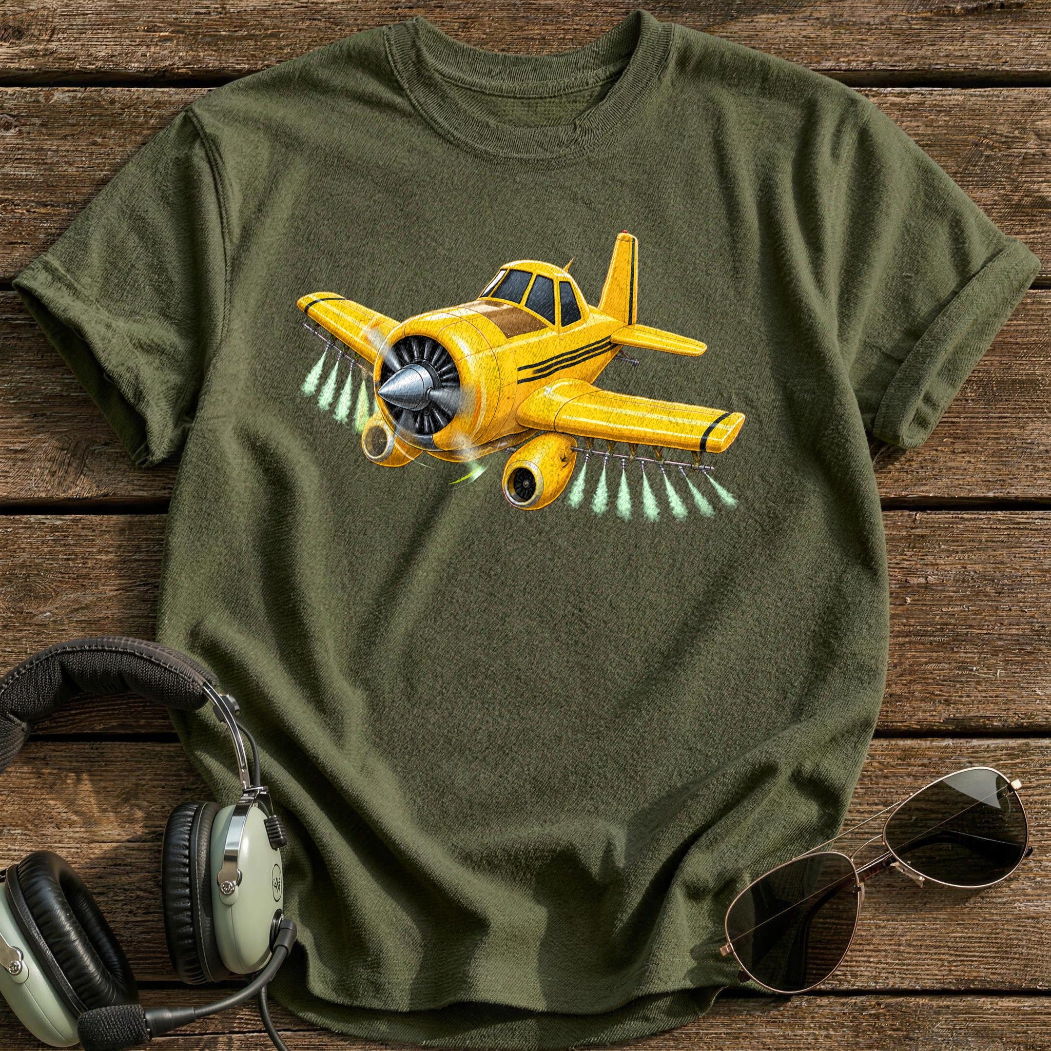 Cropduster 26 T-Shirt - Military Green