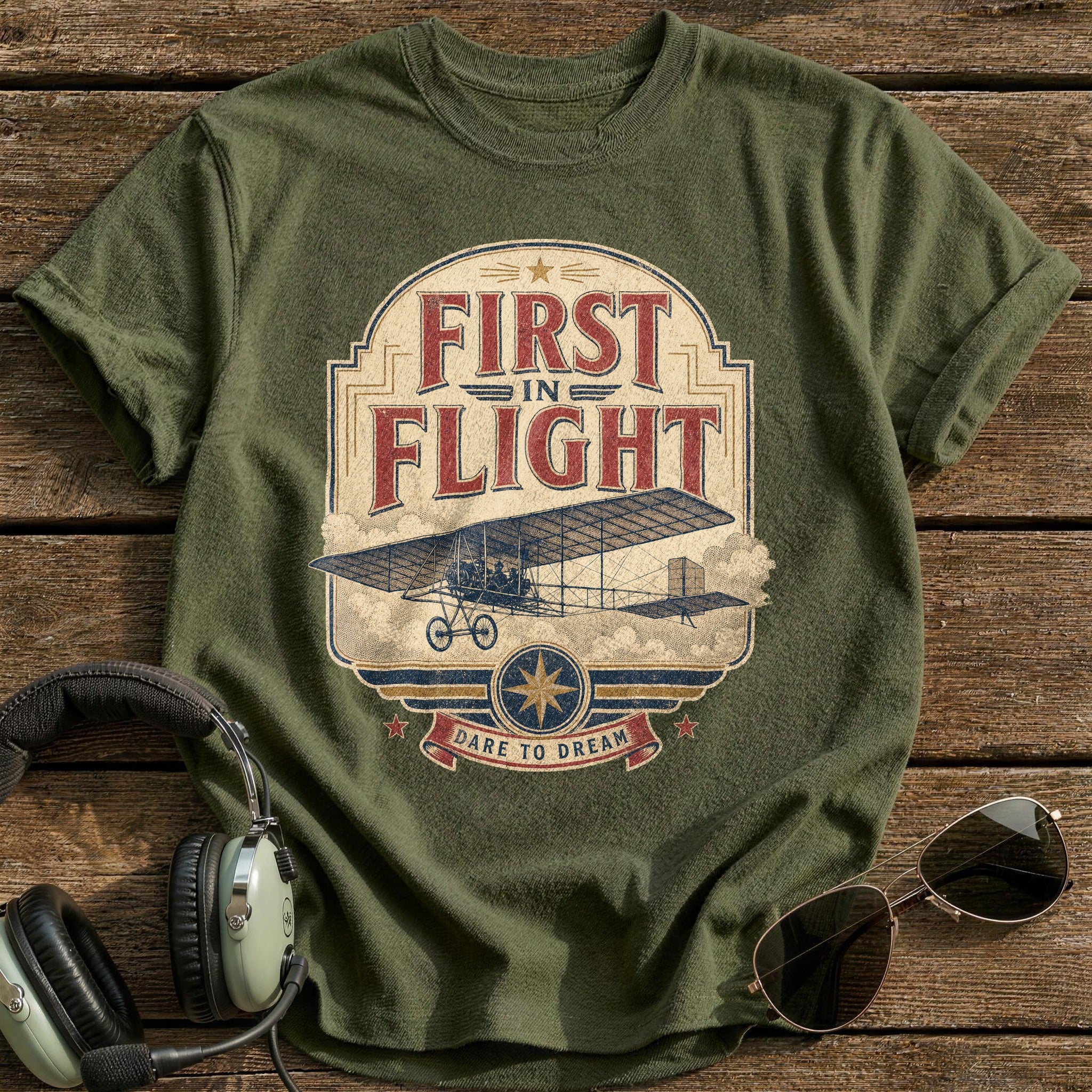 Dare to Dream T-Shirt - Military Green