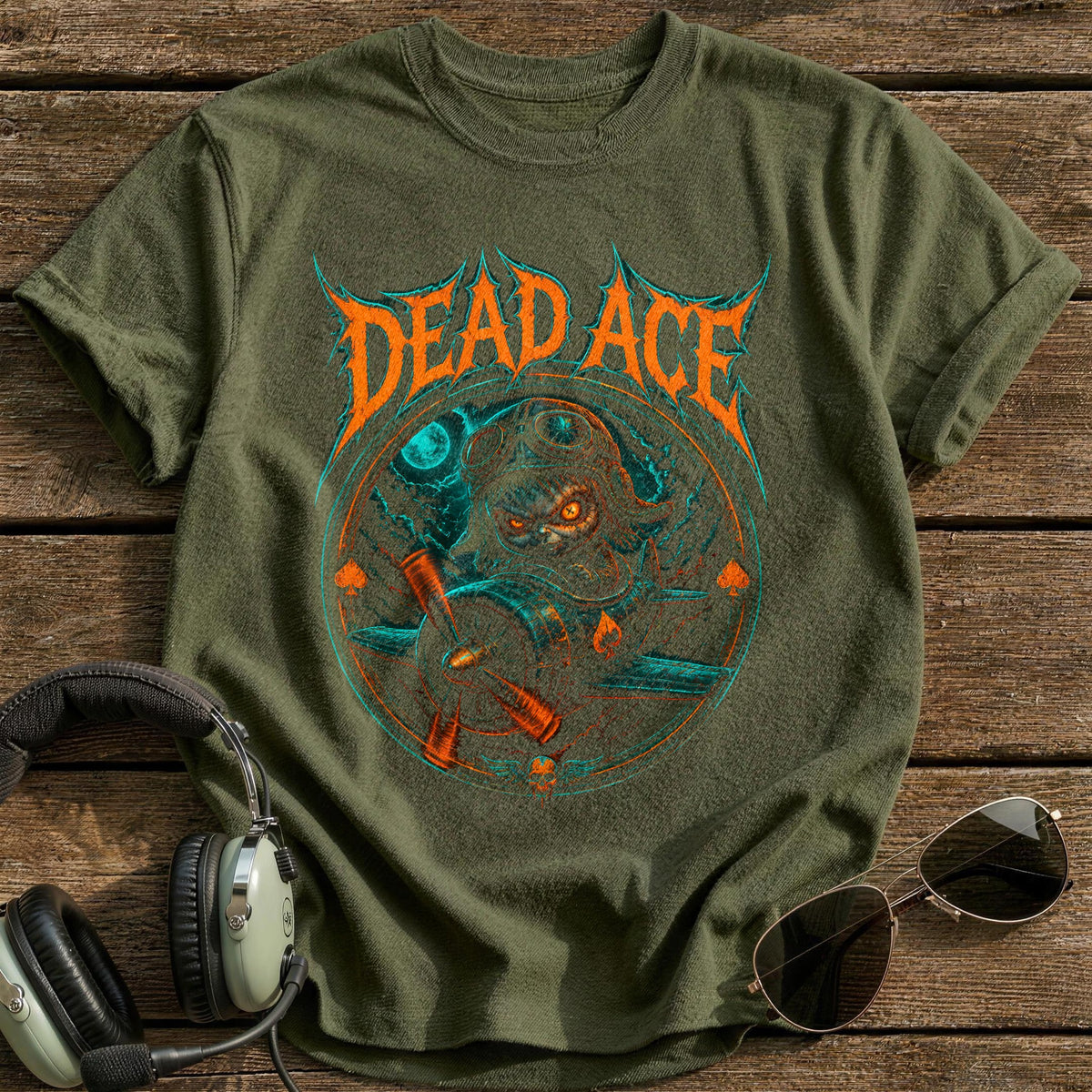 Dead Ace 56 T-Shirt - Military Green