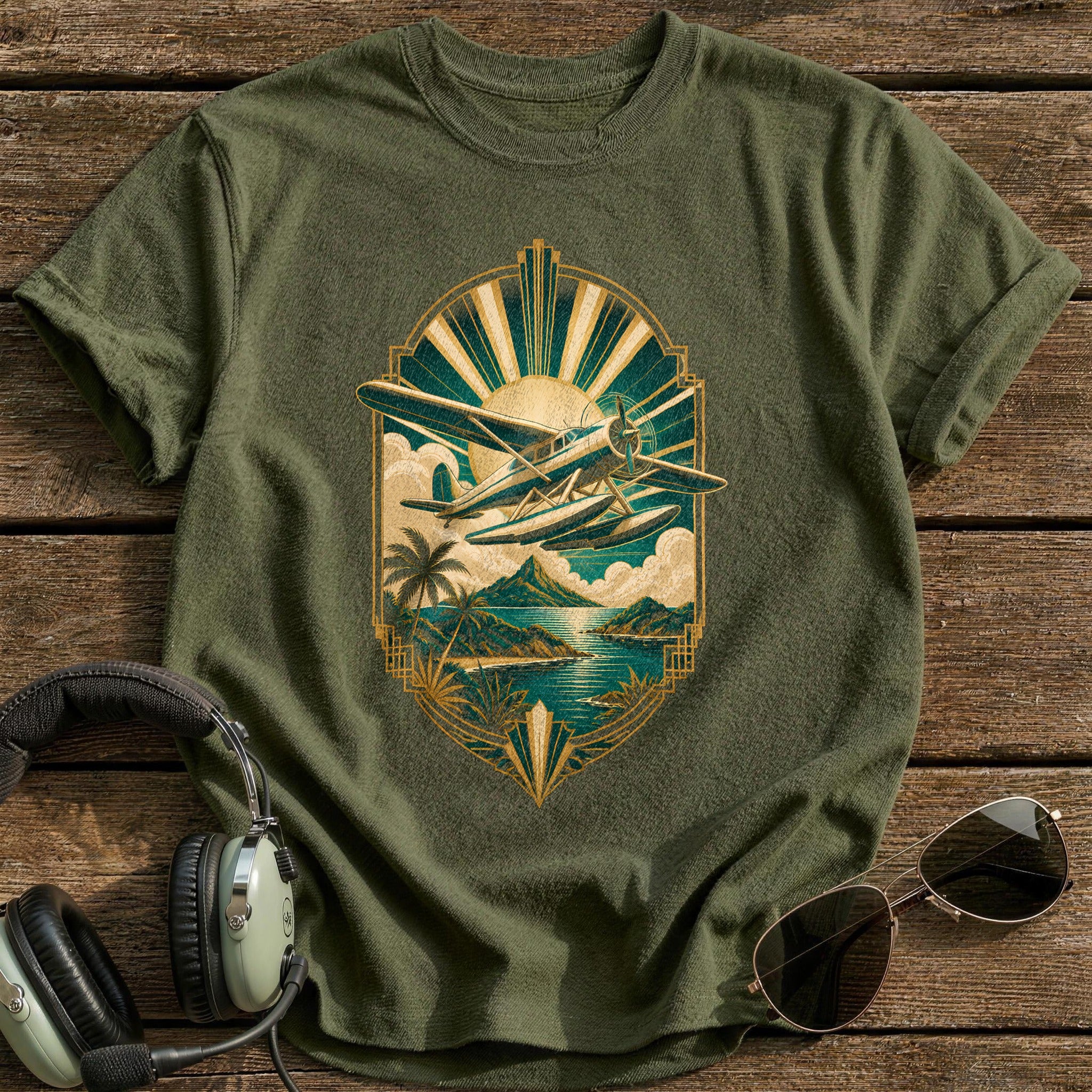 Deco Seaplane 50 T-Shirt - Military Green