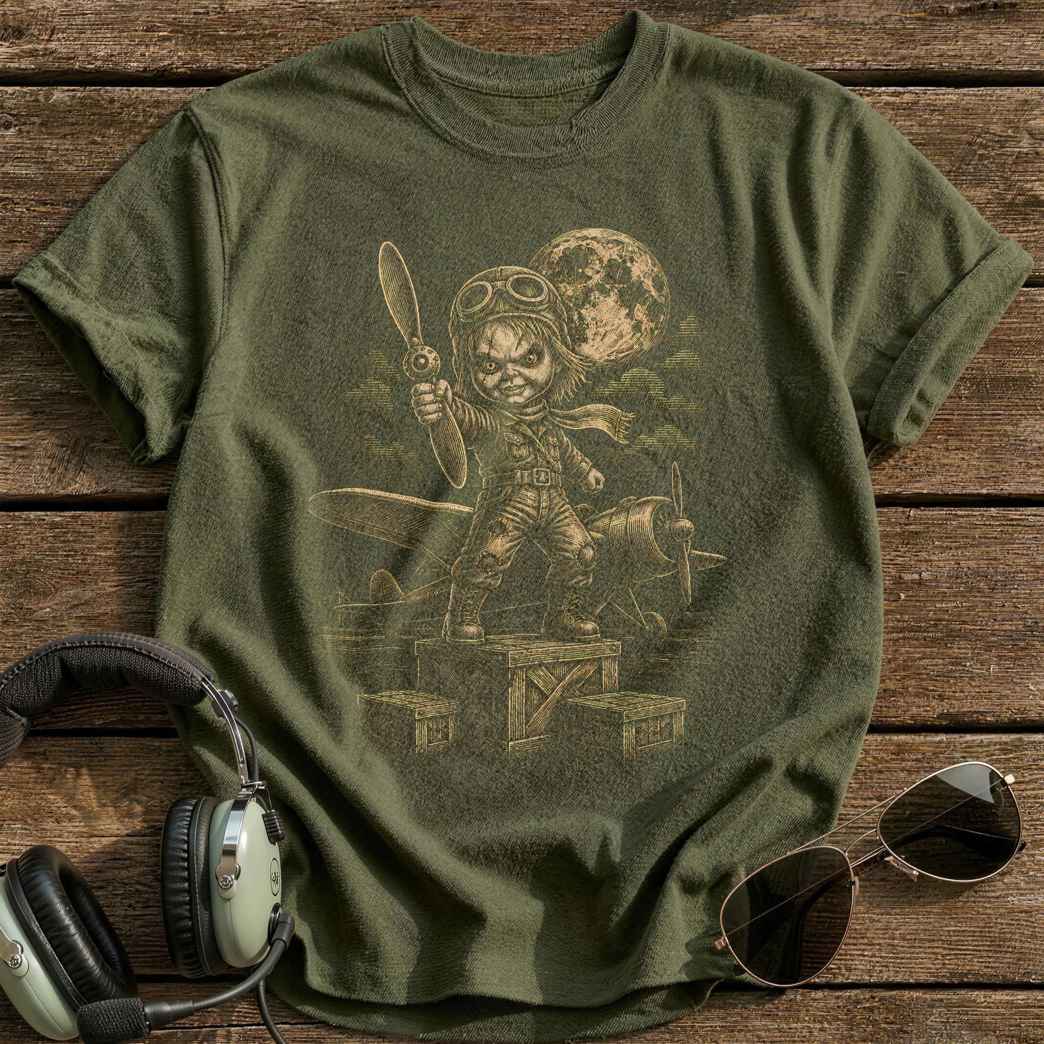 Doll Scene 30 T-Shirt - Military Green