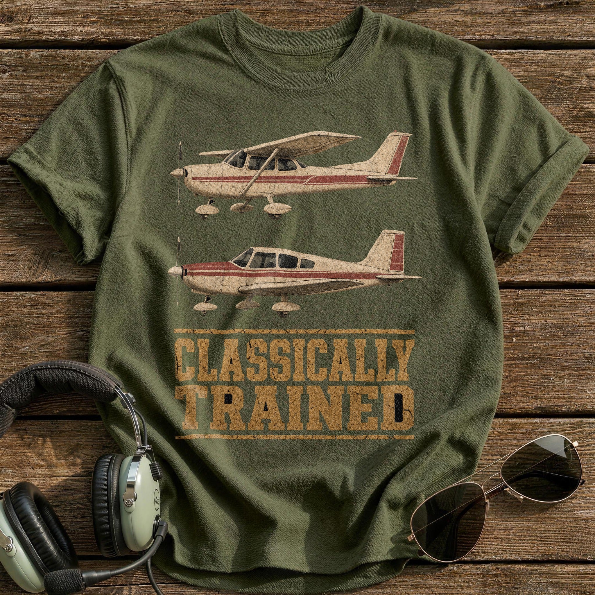 Dual Trainer Heritage T-Shirt - Military Green