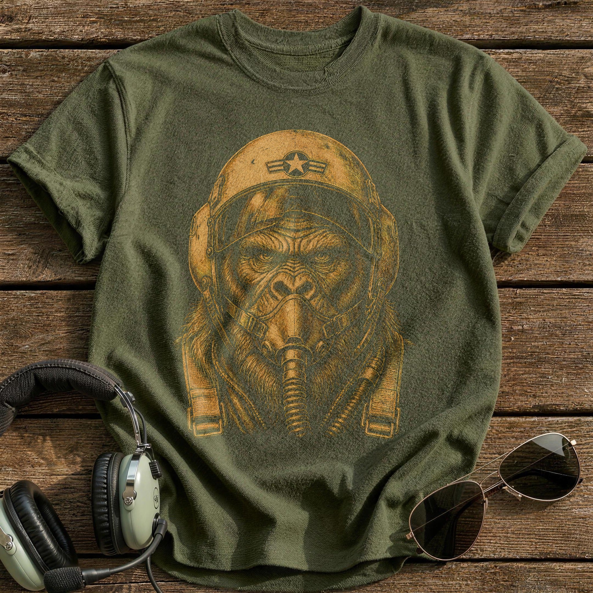 Fighter Pilot Oxygen Mask 40 - Military Green