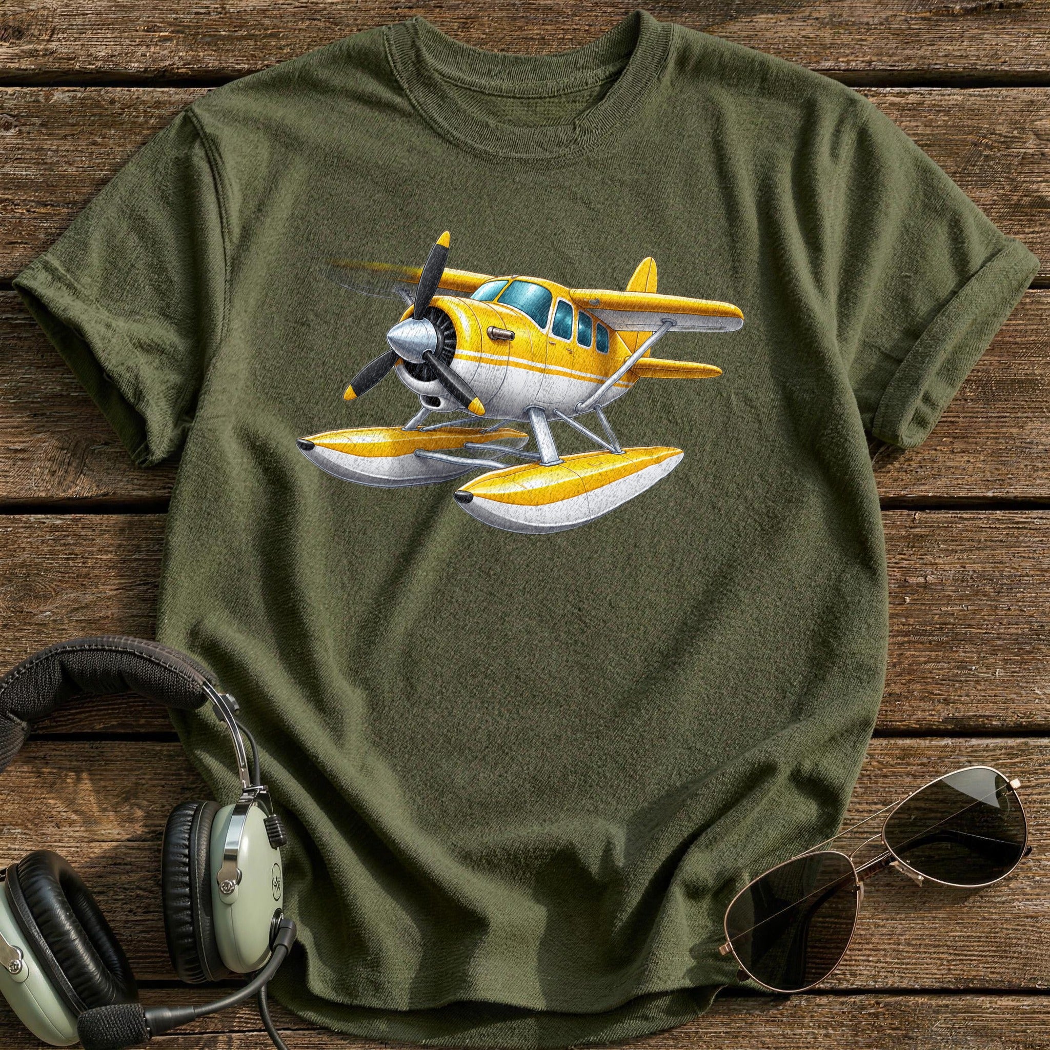 Float Plane Yellow - Military Green