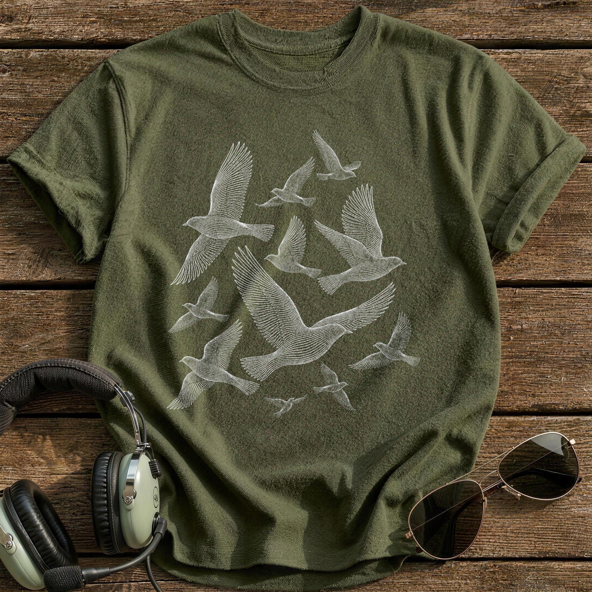 Flock In Formation - Military Green