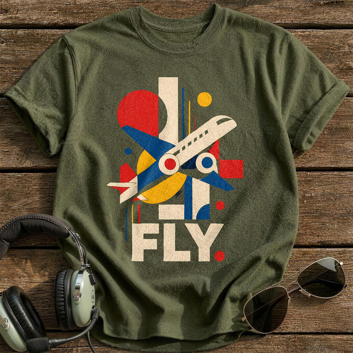 Fly Bauhaus 60 T-Shirt - Military Green