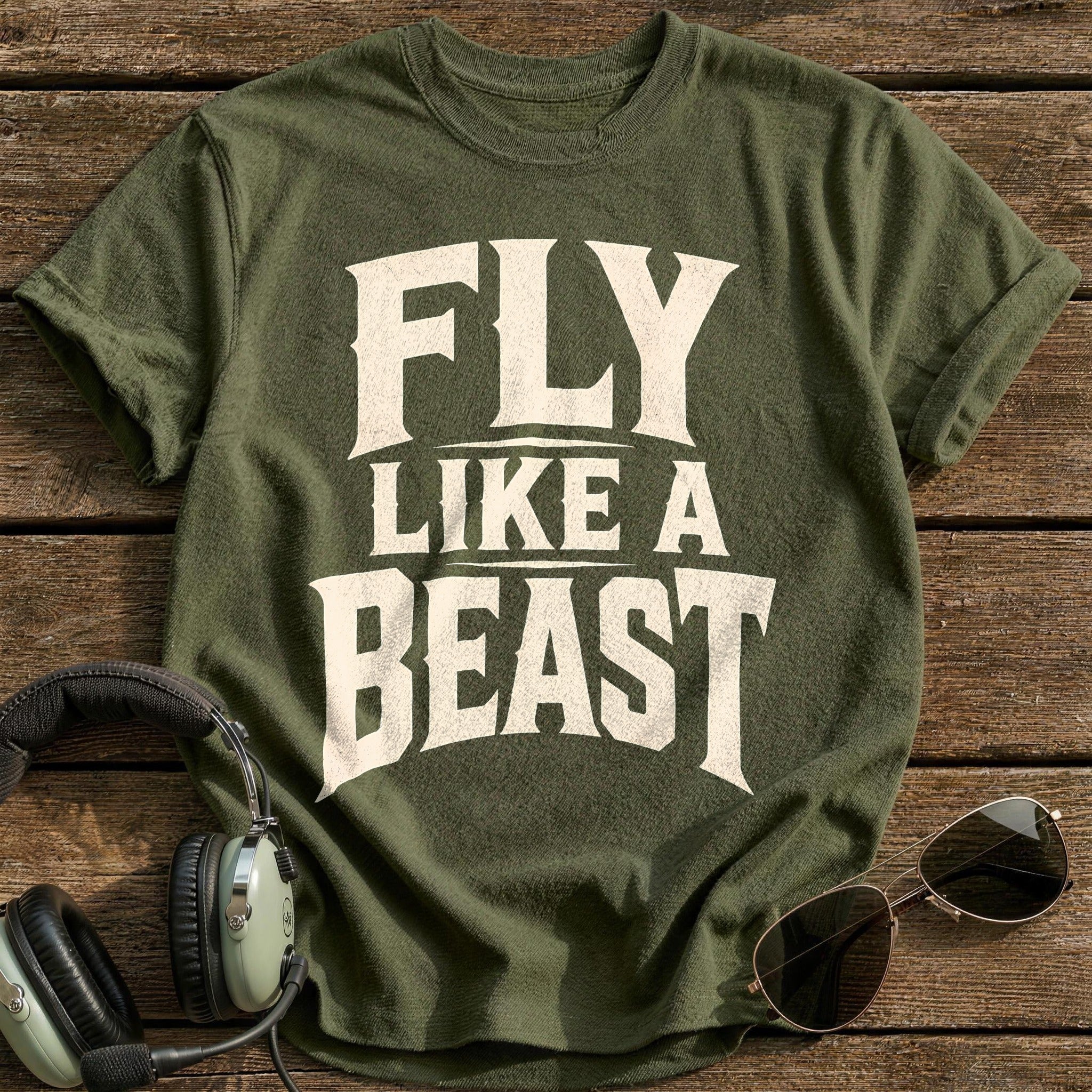 Fly Like A Beast - Military Green