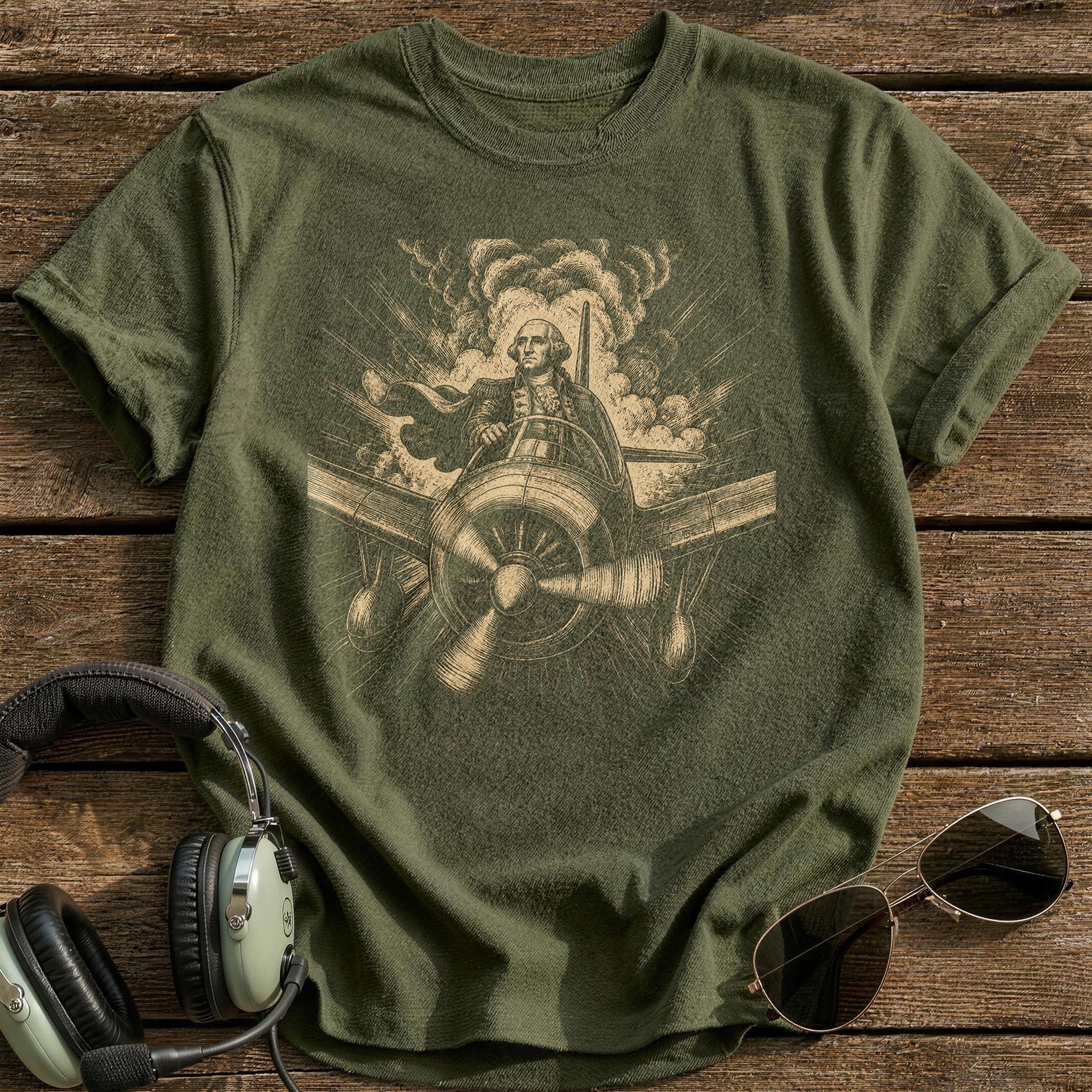 Founding Father Squadron T-Shirt - Military Green