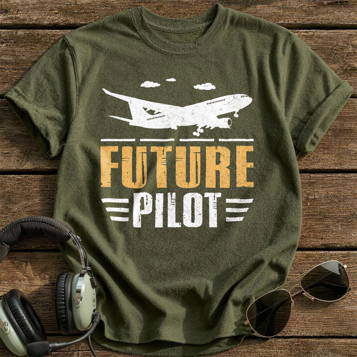 Future Pilot T-Shirt - Military Green