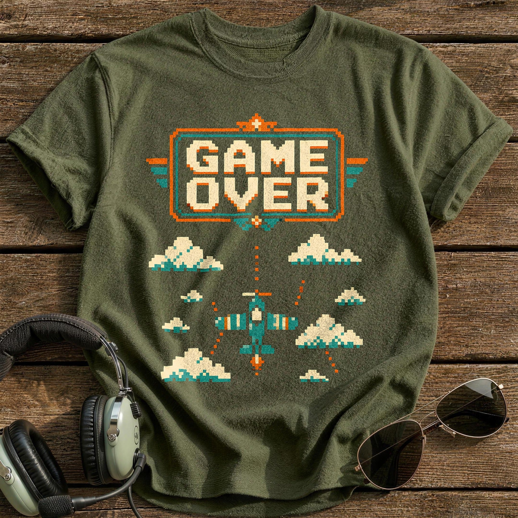Game Over Approach T-Shirt - Military Green